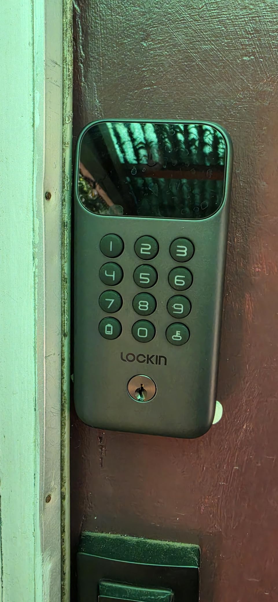 Lockin Veno Go, Palm Vein Keyless Entry Smart Lock, Dual Batteries | 5 Unlock Methods, Built-in WiFi, Smart Home Compatible, Front Door Security, 14-Month Battery, Dual Batteries customer photo 1