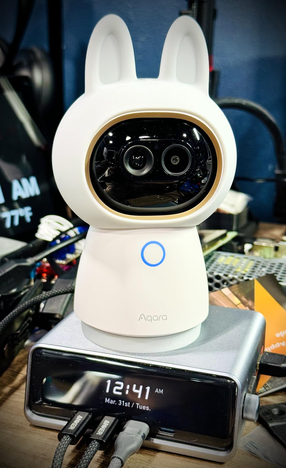 Aqara Indoor Security Camera G350, 4K UHD Dual-Lens Matter Camera Hub | 9X Zoom, 360° Pan & Tilt, AI Auto-Tracking, Face/Gesture Recognition, Works with Apple HomeKit, Alexa, Google Home, SmartThings customer photo 2