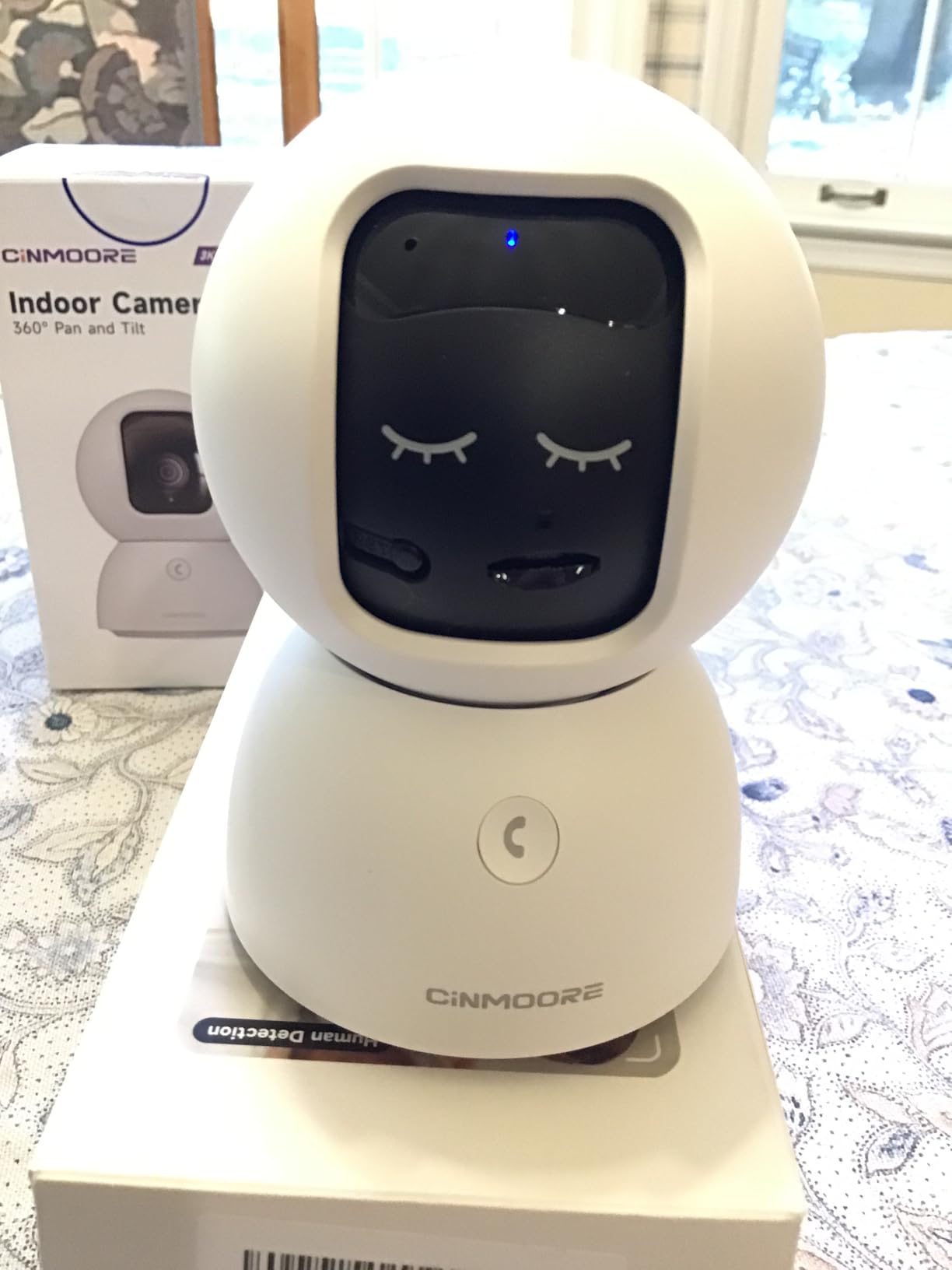 3K 5G Wi-Fi Security Camera Indoor, Backup Battery for Power Outage Protection, Free AI Tracking Facial ID, 5MP Pet/Dog Camera w/ Speaker & Phone App, PTZ Baby Monitor, 0-Glow Night Vision, 2-Way Talk customer photo 2