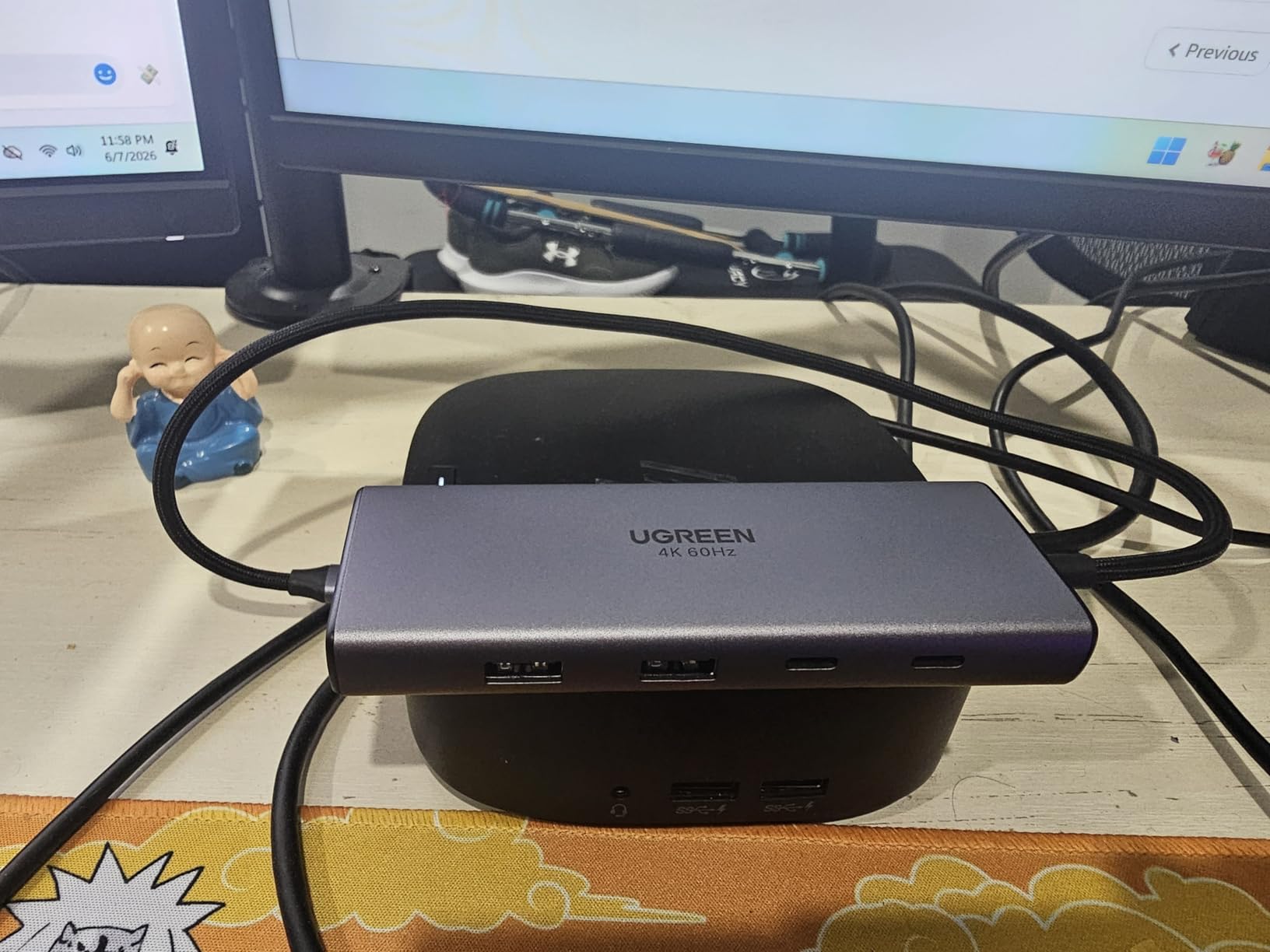 UGREEN USB C Docking Station Dual Monitor, 9-in-1 Aluminum Dock with 2xHDMI | Dual 4K@60Hz, 5Gbps USB-A&C Data Port, 100W PD, SD/TF 170MB/s, Revodok Pro Laptop USB-C Dock for HP, Thinkpad, Dell and More customer photo 2