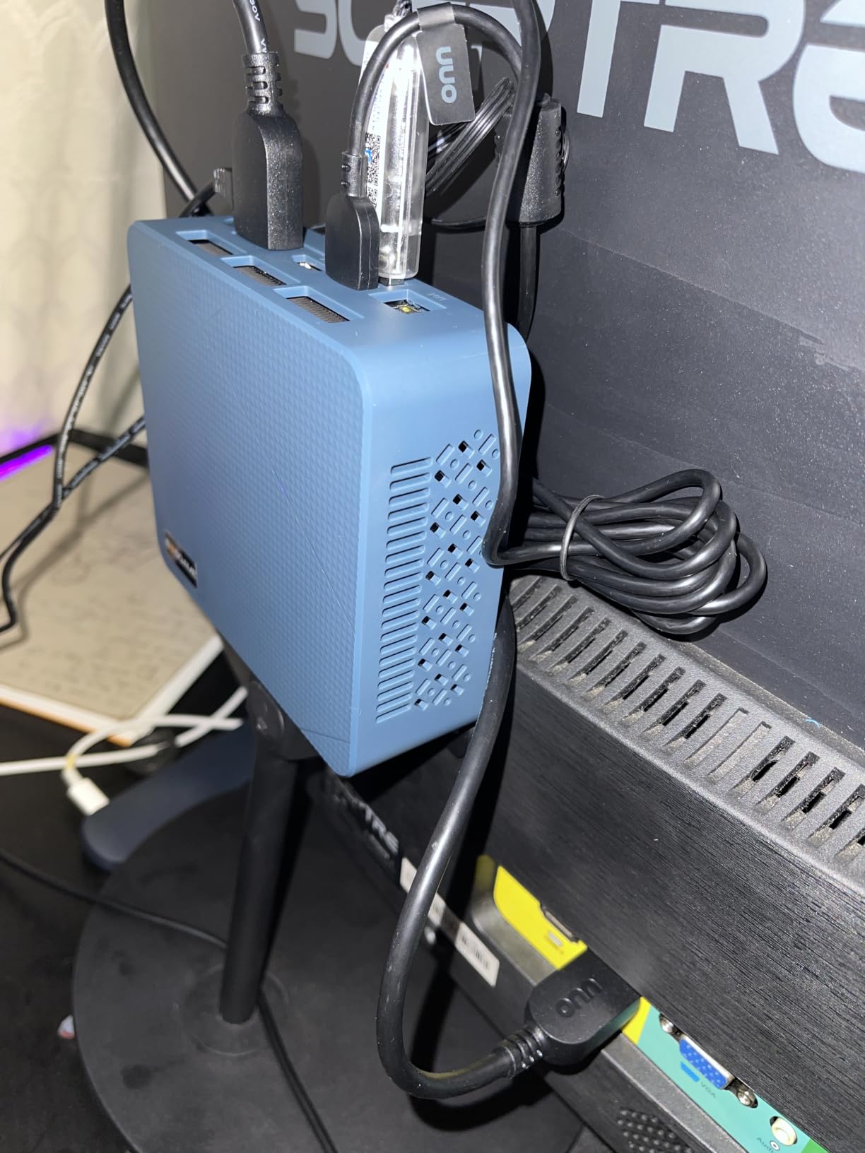 BOSGAME P4 Ultra Mini PC, Ryzen 7 7730U, 16GB RAM 1TB PCIe3.0 SSD | Dual 2.5G LAN, Wi-Fi 6E, BT5.2, 4K Triple Display HDMI | DP | Type-C, Home Office Business customer photo 1