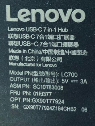 Lenovo USB-C 5-in-1 Travel Hub, 90W Power Delivery, 4K 60Hz HDMI, Dual USB-C and USB-A Ports, Plug and Play, Compact, Silver Grey customer photo 1