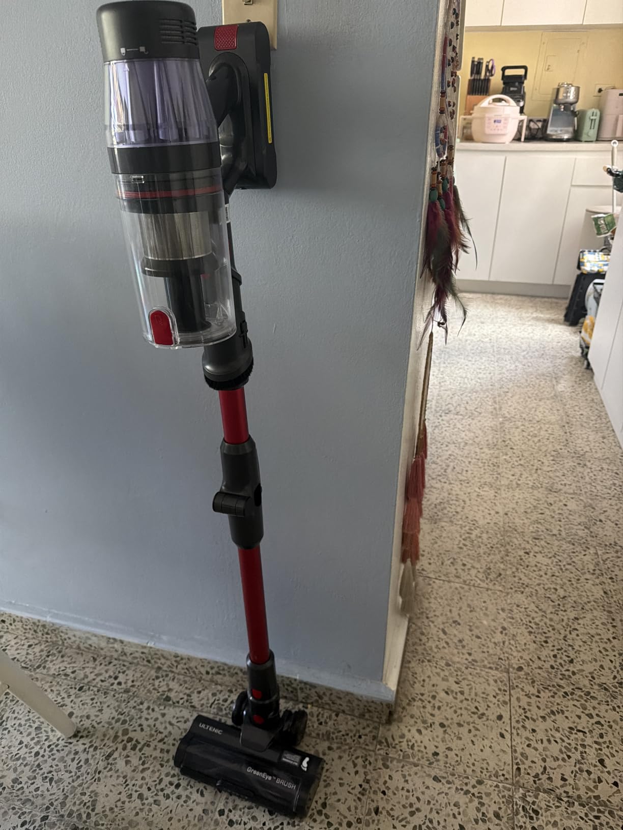 Ultenic Cordless Vacuum Cleaner, 600W 55Kpa 60Mins Vacuum Cleaners for Home, Cordless Stick Vacuum with 180°Bendable Wand, Anti-Tangle Brush, Charging Dock, Vacuum for Pet Hair/Carpet/Floor/Car customer photo 1