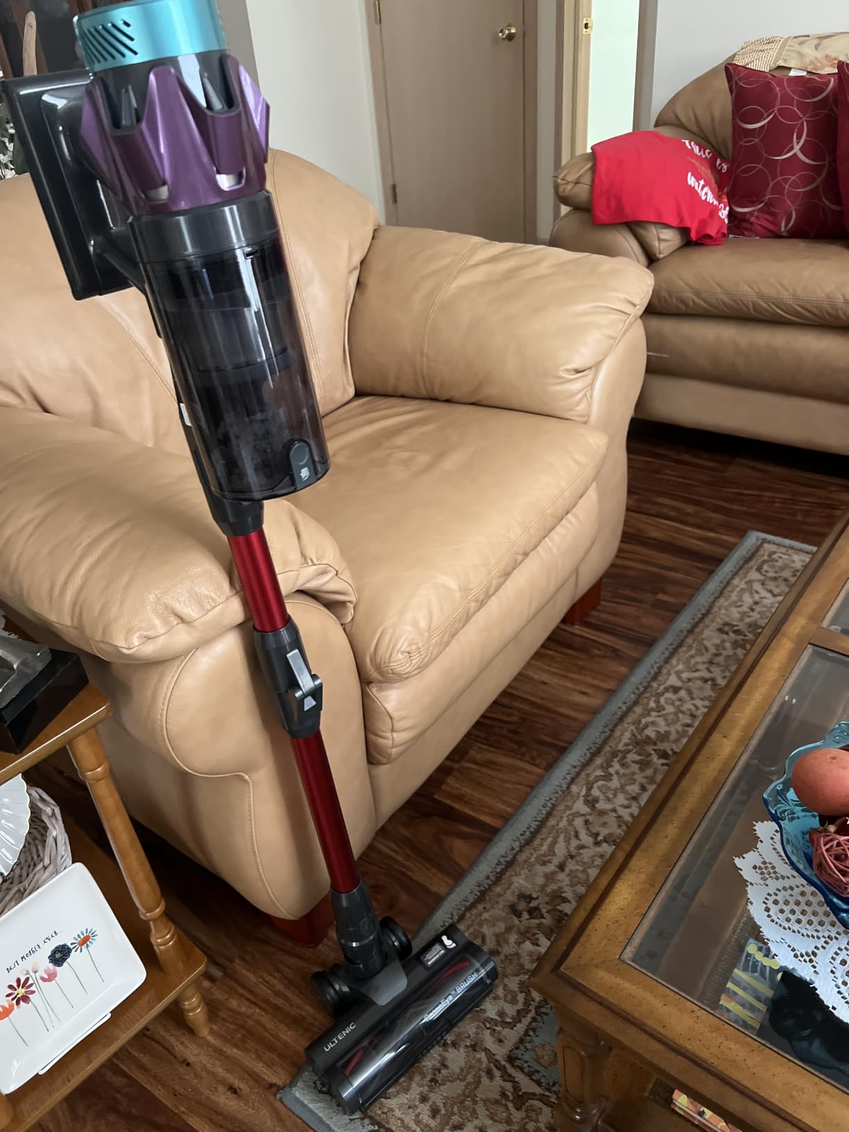 Ultenic Cordless Vacuum Cleaner, 55KPA/650W/80Mins, Cordless Stick Vacuum with 180°Bendable Wand, Touch Screen, Anti-Tangle Brush, Self-Standing, Vacuum Cleaners for Home/Floor/Pet Hair/Carpets customer photo 1