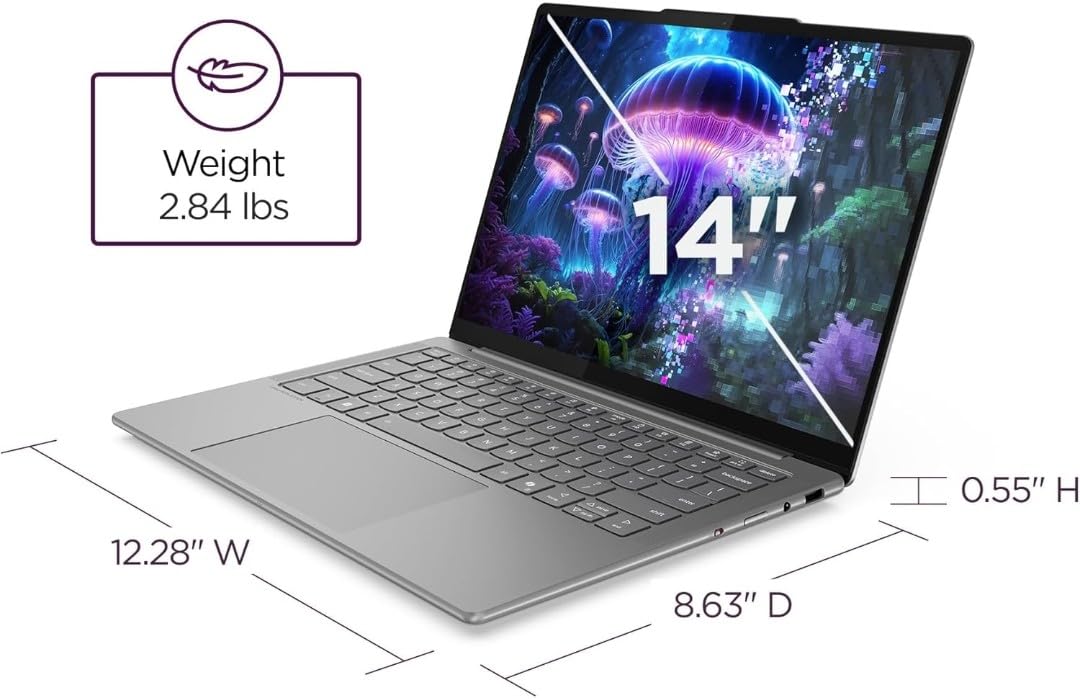 Lenovo Slim 7i Aura Edition Laptop, Intel Ultra 7 258V, 32GB DDR5, 1TB SSD, 14