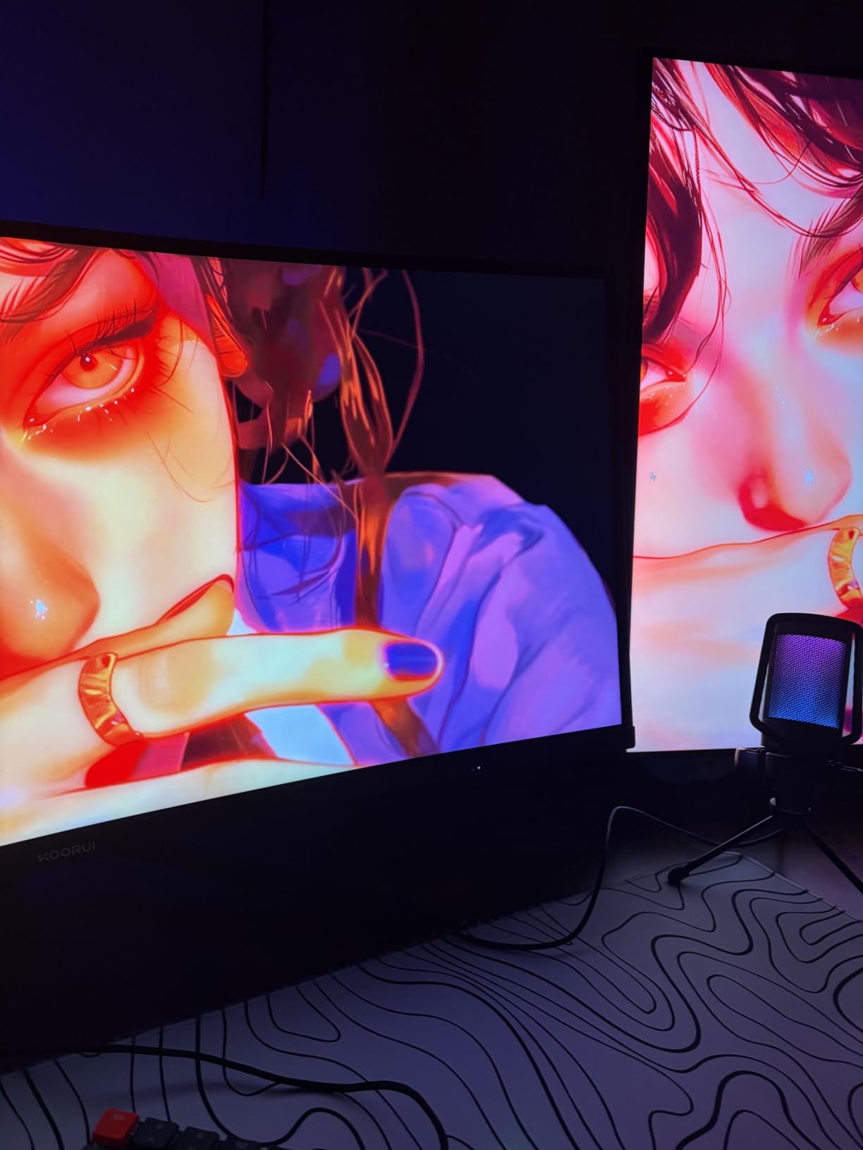 KOORUI 34 Inch 240Hz WQHD 3440x1440 Ultrawide Curved Gaming Monitor, 1500R, 1ms, AMD FreeSync Premium, G-SYNC Compatible, HDR400, 98% DCI-P3, HDMI 2.1, DP 1.4 customer photo 1