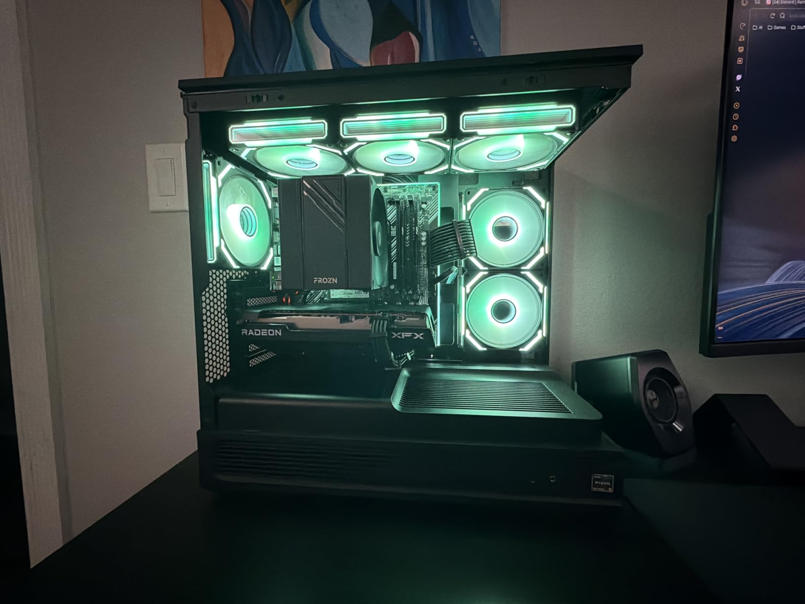 Antec C2M ARGB, Micro ATX PC Case, 3 PWM ARGB Fans Included, Black | 3 ARGB PWM Fans, Compact Design, Panoramic Tempered Glass, High-Airflow Design, 360mm Radiator Support, 415mm GPU Support customer photo 1