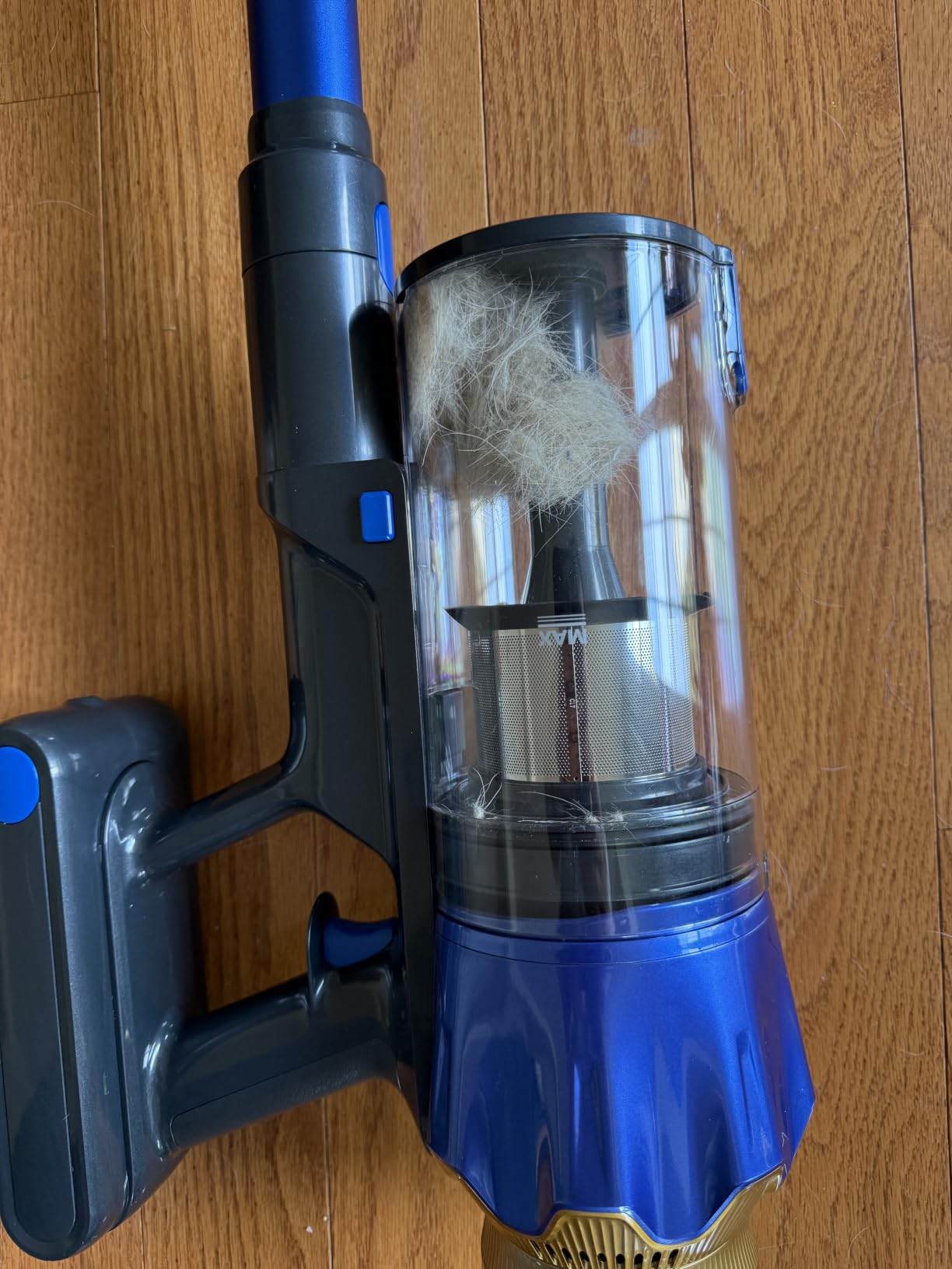 Cordless Vacuum Cleaner, 650W 55KPa Powerful Suction, 70Mins Self-Standing Stick Vacuum with Anti-Tangle Brush, Touch Screen & 1.8L Dust Cup, Vacuum Cleaners for Home, Pet Hair, Carpets & Hard Floors customer photo 1