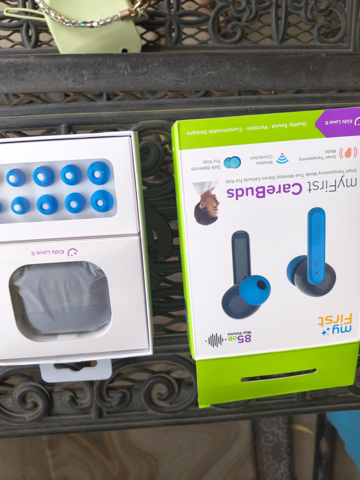 myFirst CareBuds Wireless Kids Earbuds 85dB Volume Limit Small Ear Fit | 36H playtime, noise cancelling, easy pairing, safe hearing, for kids ages 3-12, school travel gift customer photo 1