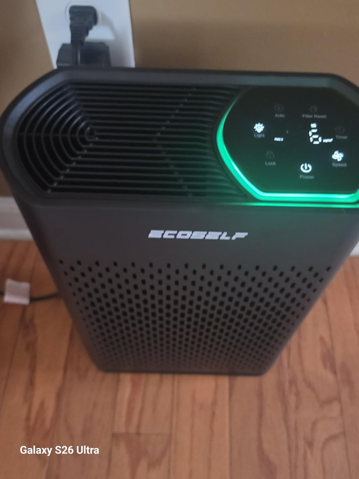 Air Purifier for Large Room, Cleans 2,400 ft² in 30 Mins, 3-Stage True HEPA, 360° Airflow, Large Touch Display Control, Real-Time Air Quality (PM2.5) Display, Ultra-Quiet 20dB Sleep Mode, HAP602 White customer photo 1