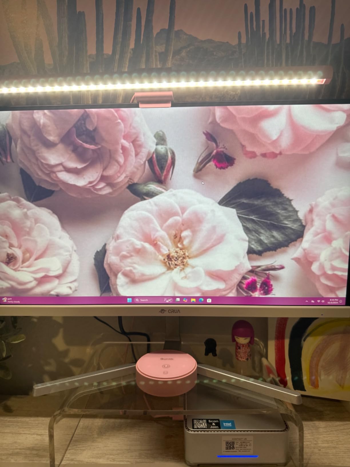 CRUA 34 Inch 165Hz UWQHD IPS Ultrawide Gaming Monitor with Speakers, PIP/PBP, 3440x1440, 21:9, FreeSync, 120% sRGB, HDMI 2.0, DP 1.4 customer photo 2