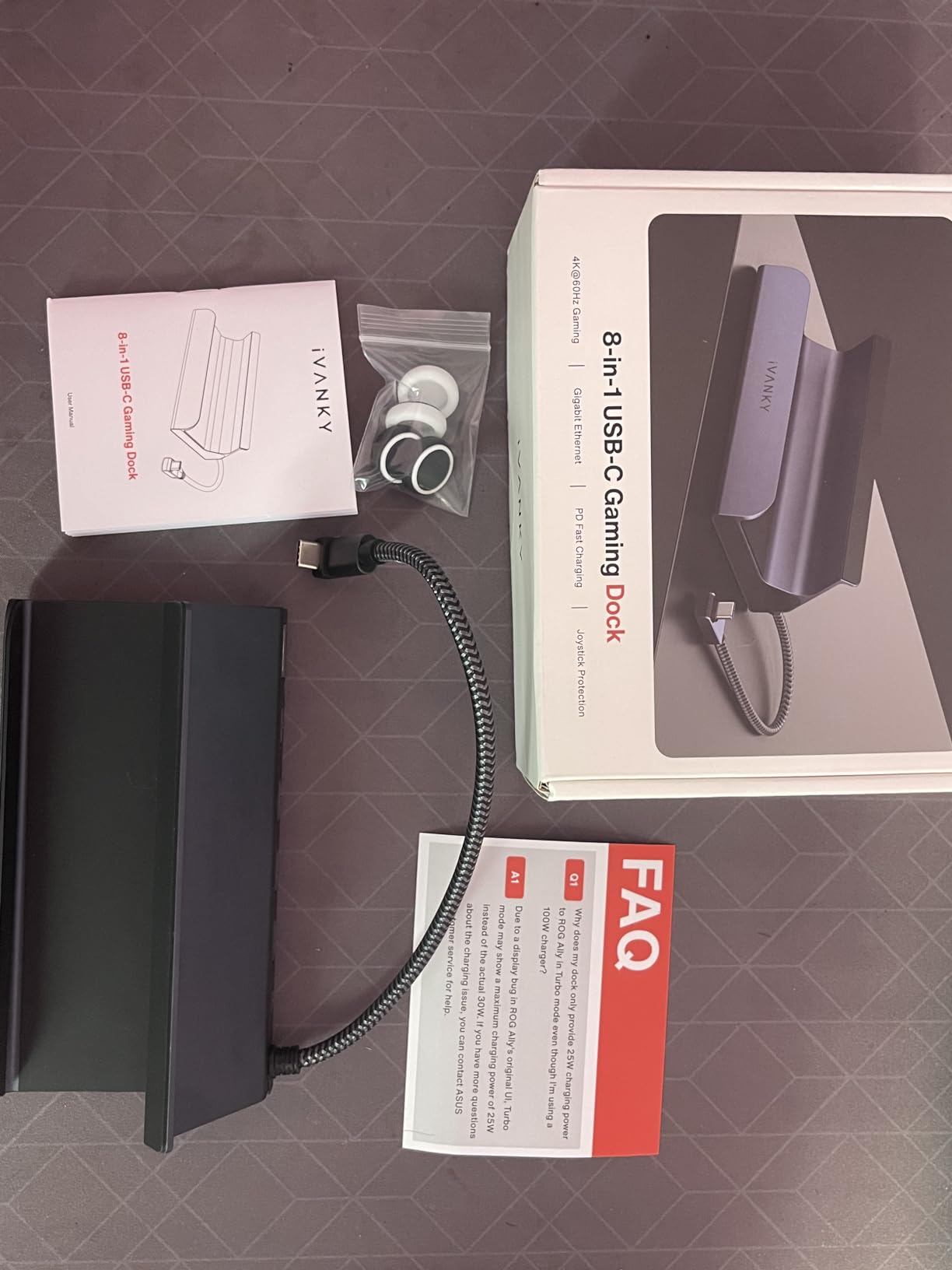iVANKY 4K@144Hz Steam Deck Dock, 8-in-1 Docking Station with 100W Adapter | HDMI 2.1, 1Gbps Ethernet, 3 USB-A 3.0, 100W USB-C Port customer photo 2