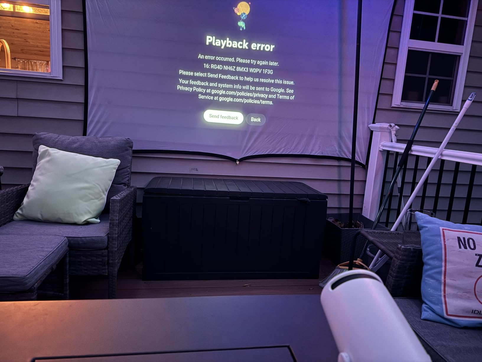 Mini Projector with WiFi and Bluetooth, Portable Projector with Built-in Battery, 4K Supported Android 11.0 Smart Outdoor Projector for Camping, Bedroom, Compatible with iPhone/TV Stick/HDMI/Laptop customer photo 2