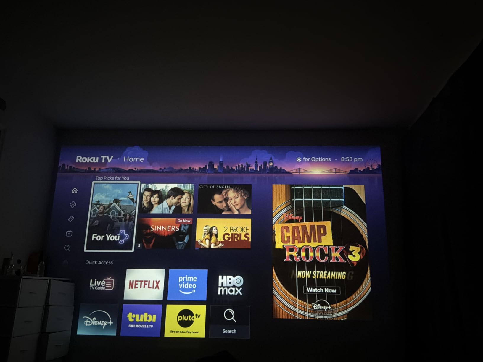 Roku TV 1080P FHD Mini Smart Projector with Wi-Fi and Bluetooth customer photo 2