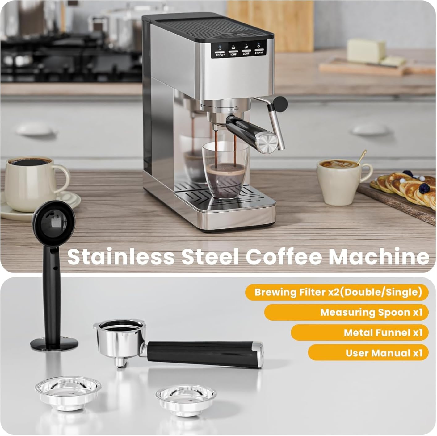 Electactic Portable Coffee Maker with Self-Heating, Camping Coffee Maker for Travel with 9000mAh Battery, Travel Coffee Maker for Ground Coffee & Nespresso Pods, Ideal for Gym/Camp/Travel/Office customer photo 1