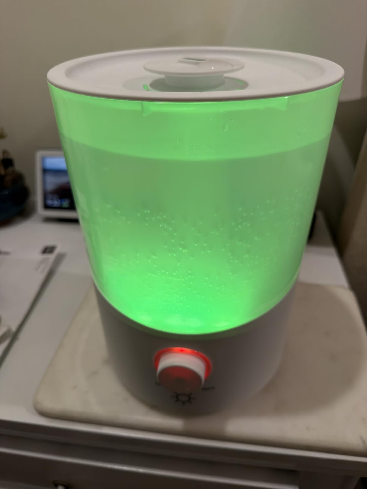 Cool Mist Humidifier for Bedroom, 3L Top Fill Ultrasonic Air Humidifier with Adjustable Knob Control, Quiet Operation, Auto Shut-Off, BPA-Free for Home, Baby, Office, Plants 3L customer photo 1