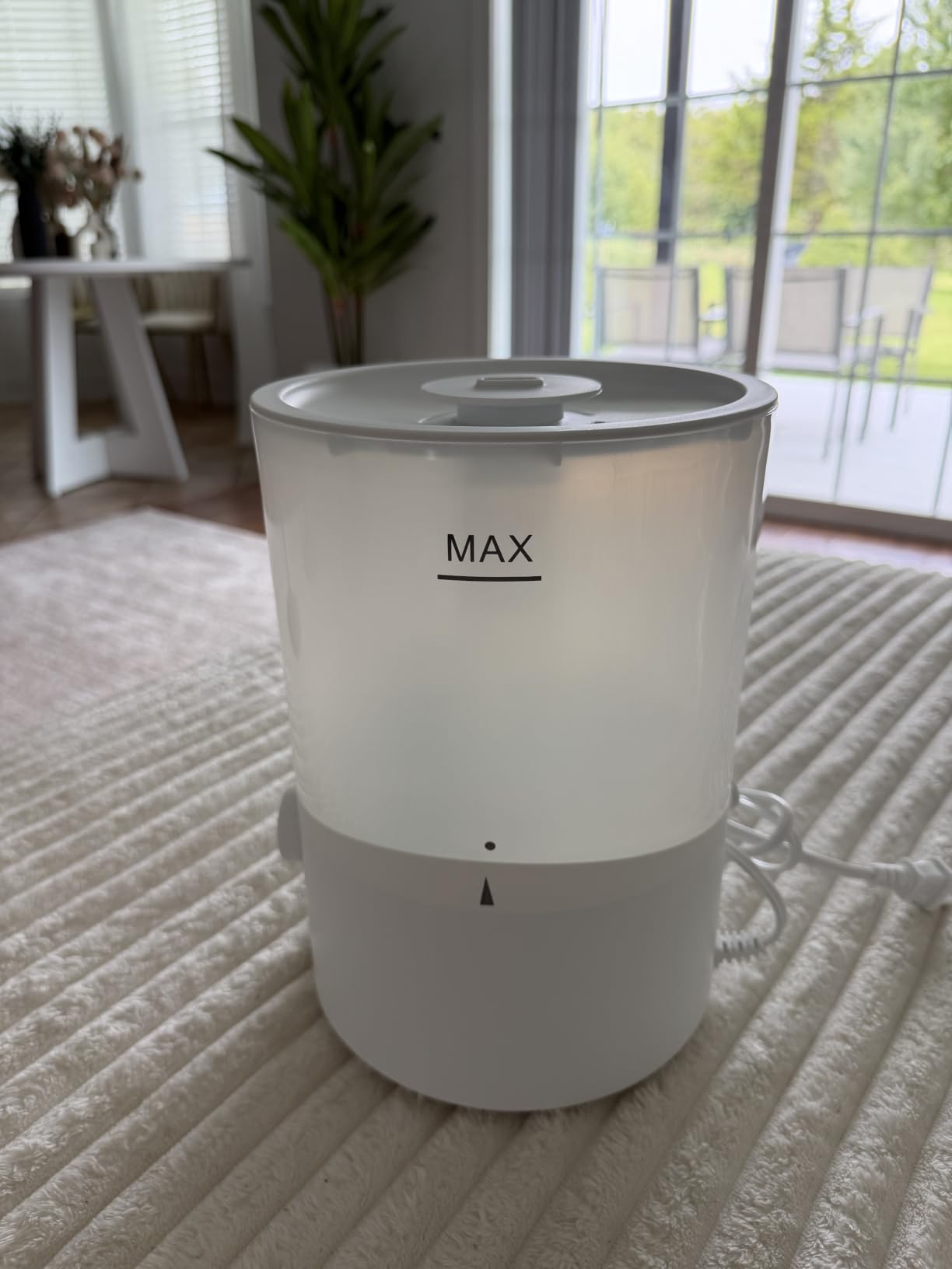 Cool Mist Humidifier for Bedroom, 3L Top Fill Ultrasonic Air Humidifier with Adjustable Knob Control, Quiet Operation, Auto Shut-Off, BPA-Free for Home, Baby, Office, Plants 3L customer photo 2