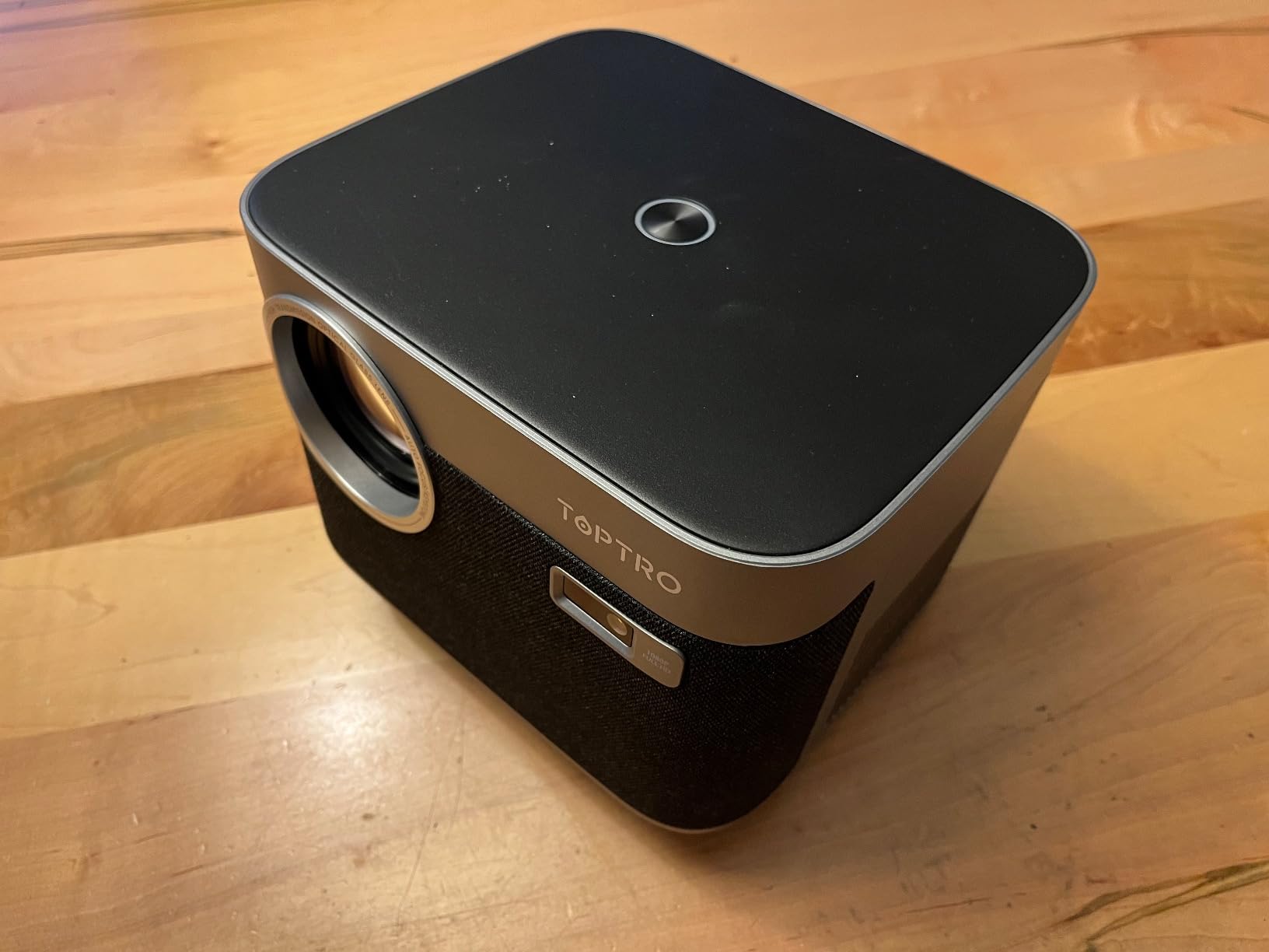 Portable Smart Projector [Google TV 14.0 & 4K Support & Dolby] with WiFi and Bluetooth HDR10, Ceiling Mini Movie Short Throw Projector Outdoor with Built-in Apps Auto Focus Keystone for Home Bedroom customer photo 2