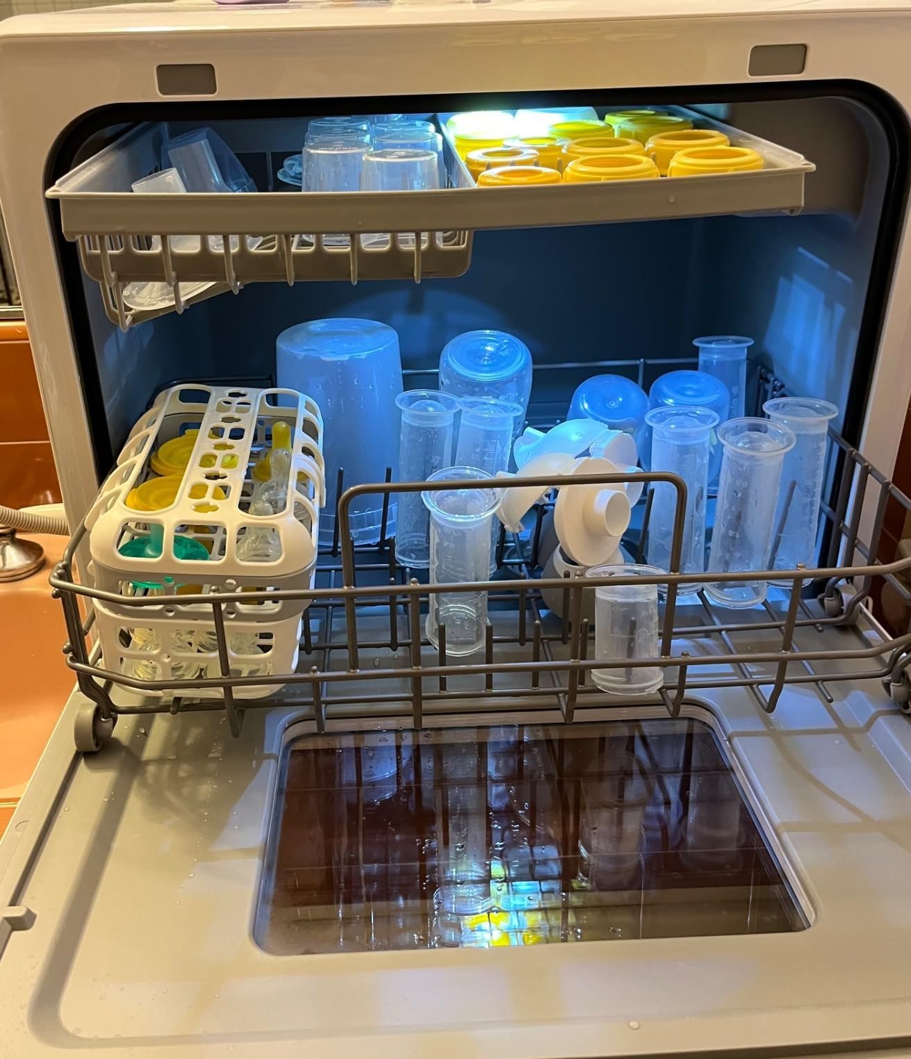 AIRMSEN Large Slim Countertop Dishwasher with Built-in Water Tank, 12H Delay Start, 3 Spray Arms customer photo 1
