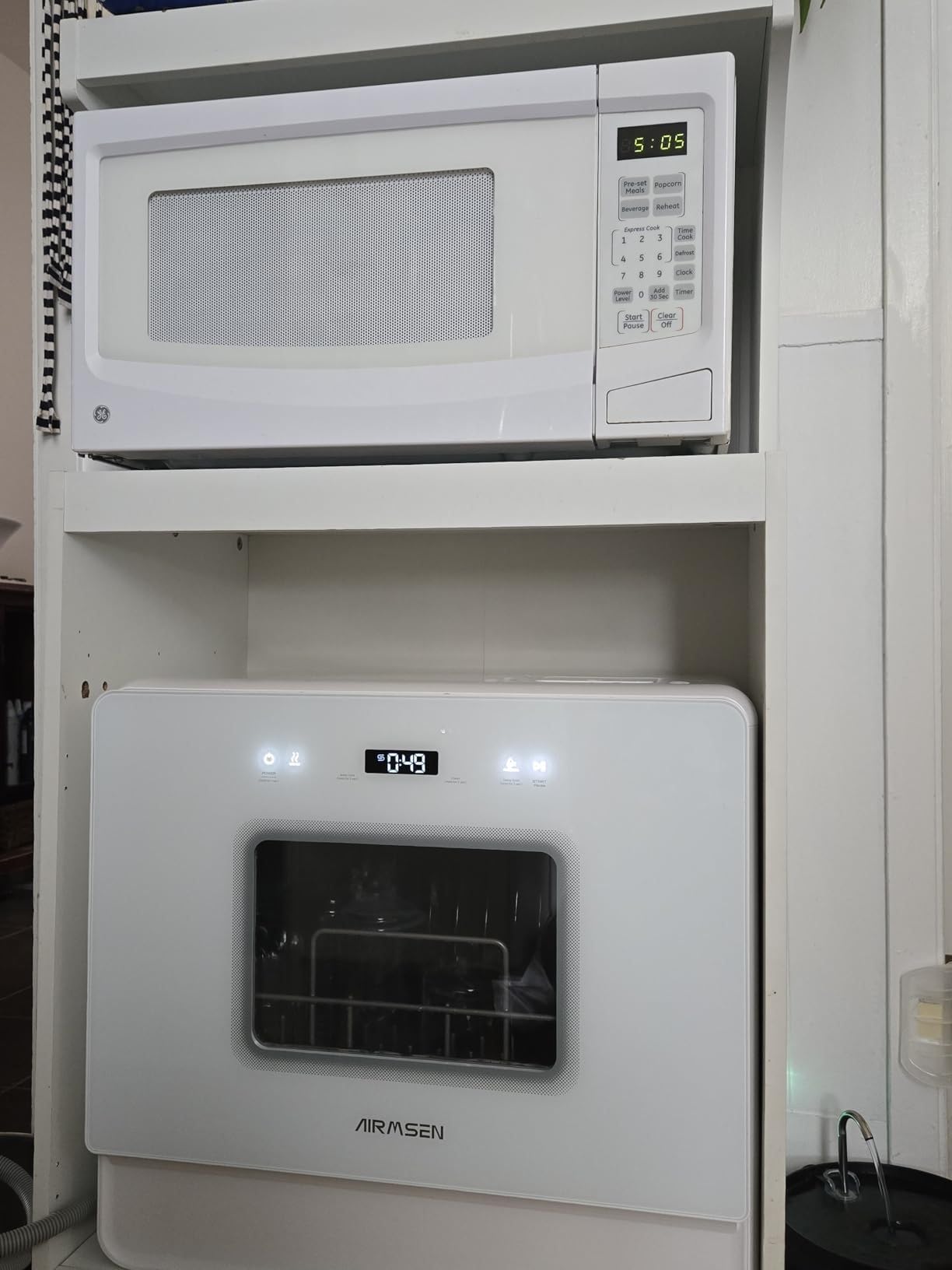 AIRMSEN Large Slim Countertop Dishwasher with Built-in Water Tank, 12H Delay Start, 3 Spray Arms customer photo 2