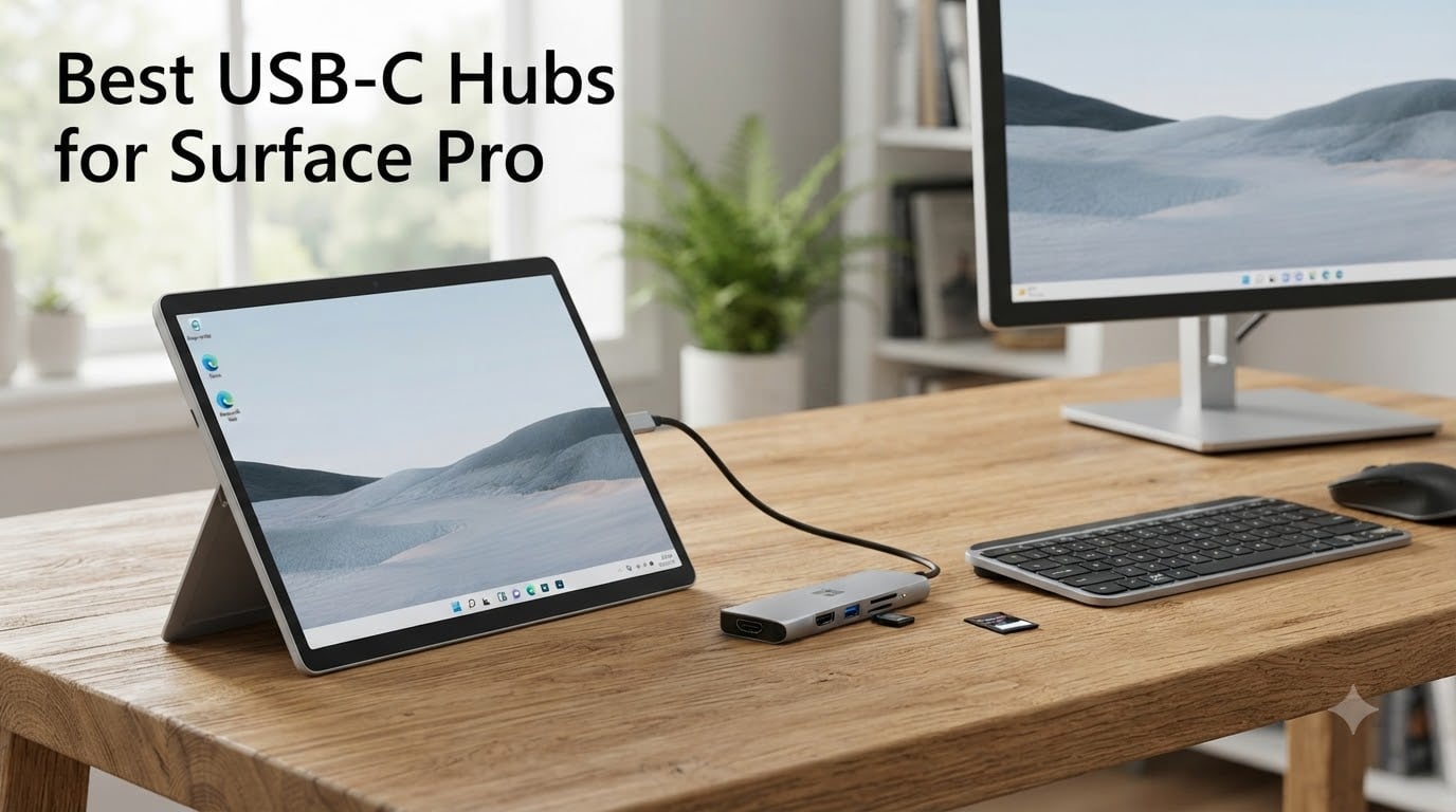 8 Best USB-C Hubs for Surface Pro (August 2026) Tested & Ranked