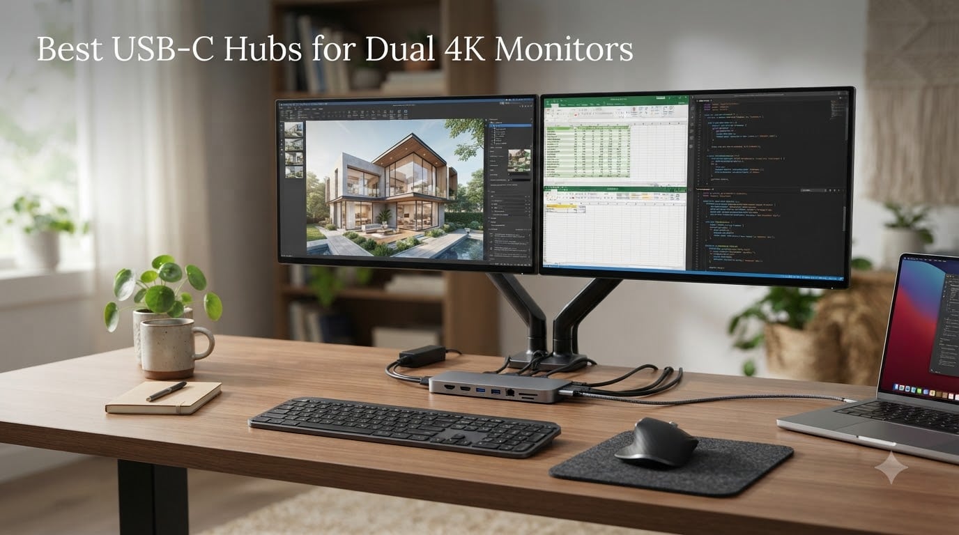 10 Best USB-C Hubs for Dual 4K Monitors (August 2026) Tested