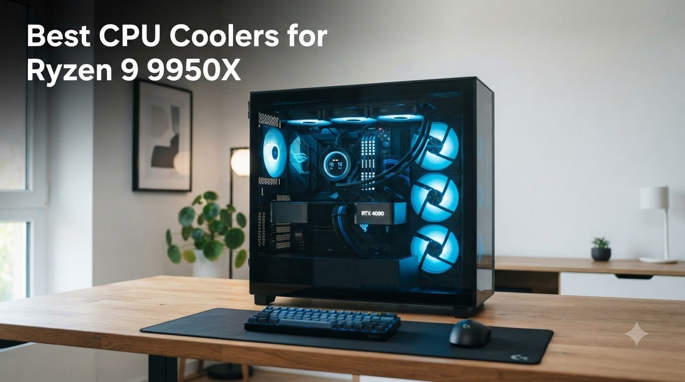 10 Best CPU Coolers for Ryzen 9 9950X (August 2026) Tested & Reviewed