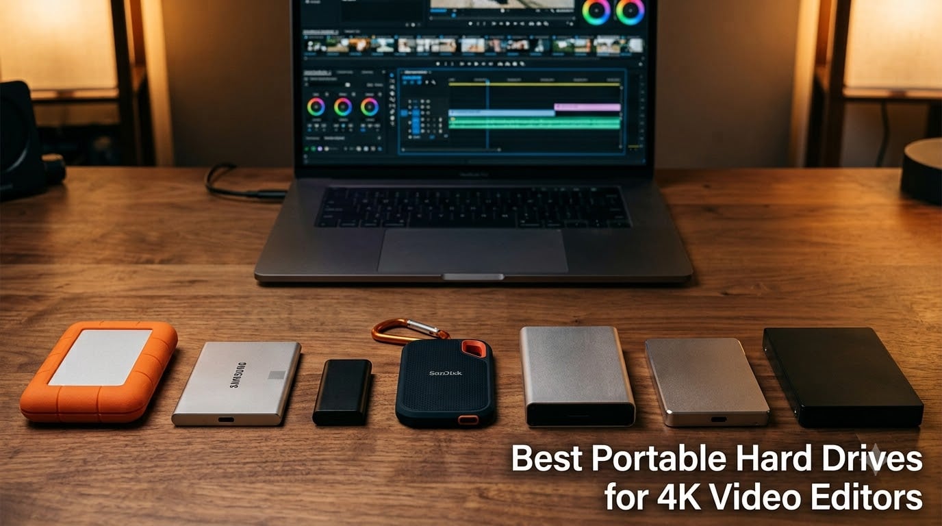 Best Portable Hard Drives for 4K Video Editors