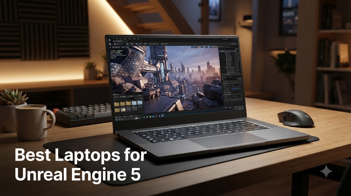 10 Best Laptops for Unreal Engine 5 (August 2026) GPU & VRAM Tested