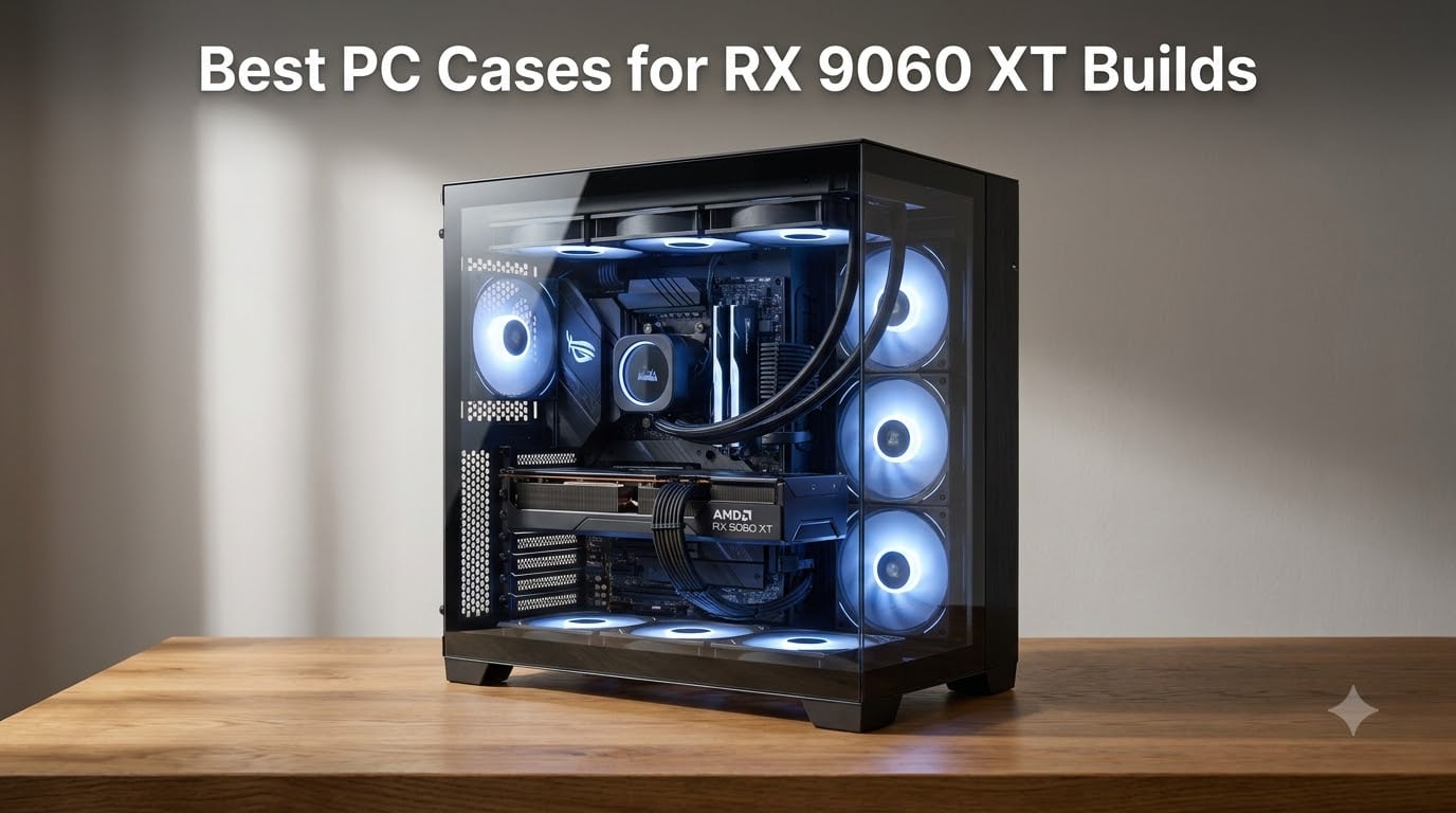 8 Best PC Cases for RX 9060 XT Builds (August 2026)