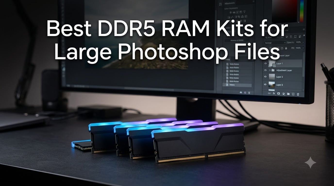 6 Best DDR5 RAM Kits for Large Photoshop Files (August 2026)