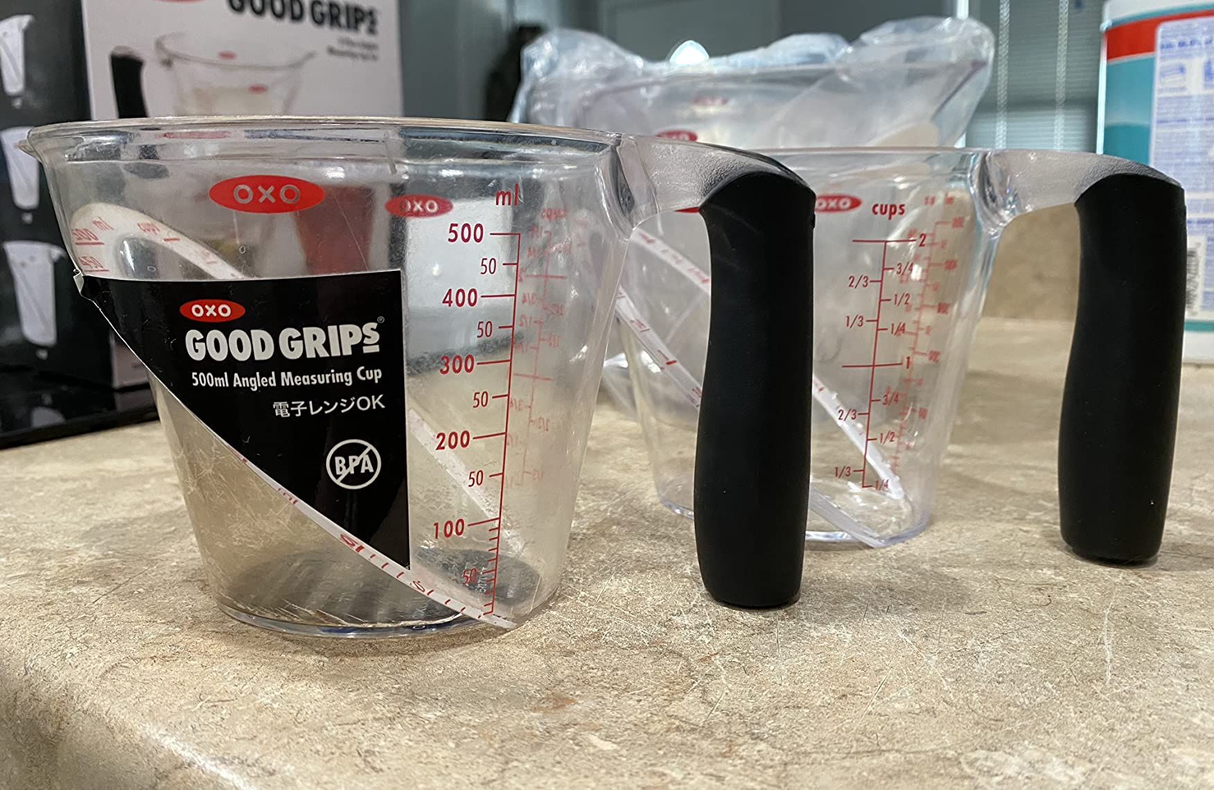 OXO Good Grips Angled Measuring Cups with Markings, Multi Size 3-Piece Set customer photo 2