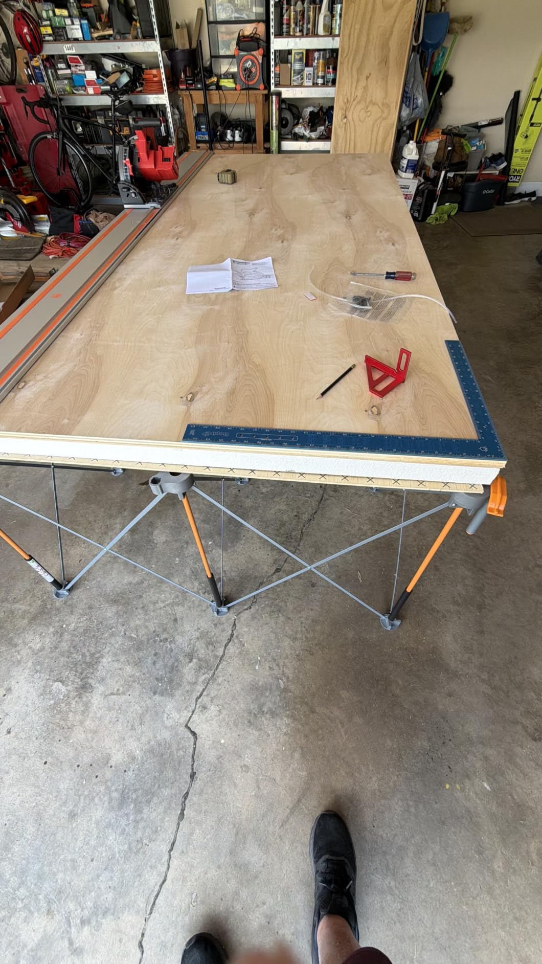 BORA Centipede Folding Work Table 4x4 ft Portable Workbench for Garage customer photo 2