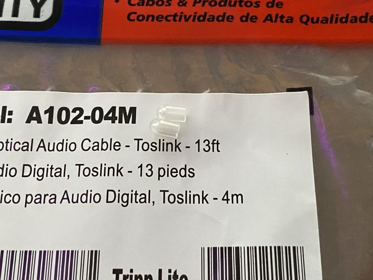 Tripp Lite Toslink Digital Optical SPDIF Audio Cable, 2M (6-ft.) (A102-02M) customer photo 1