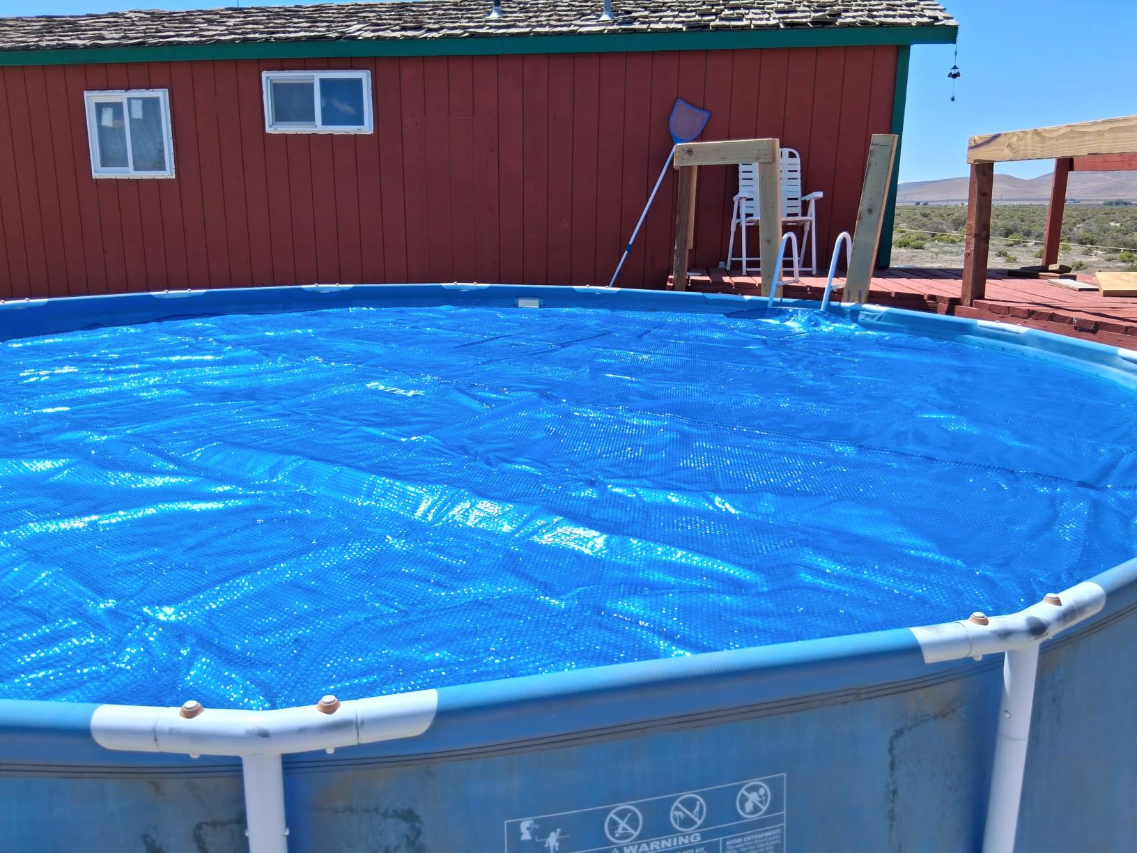 INTEX 28012E Solar Pool Cover: for 12ft Round Easy Set and Metal Frame Pools – Insulates Pool Water – Reduces Water Evaporation – Keeps Debris Out – Reduces Chemical Consumption customer photo 1