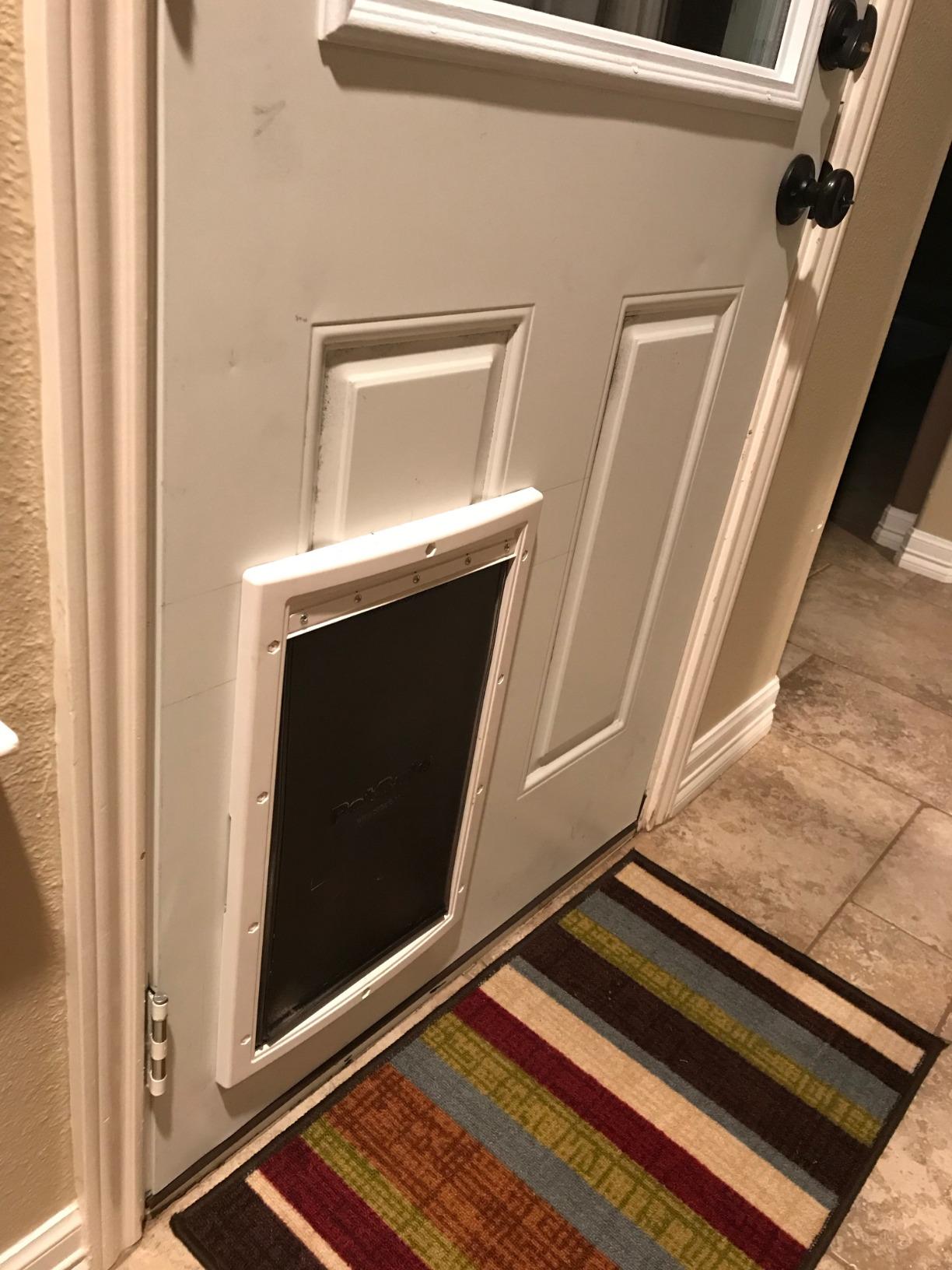 PetSafe Extreme Weather Plastic Pet Door, Insulated 3-Flap, Large customer photo 2