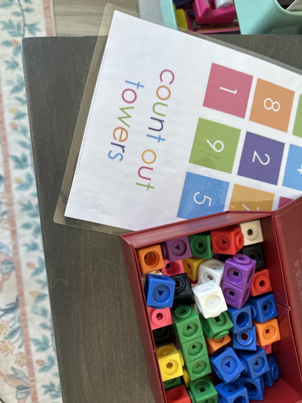 Learning Resources MathLink Cubes - Set of 100 Cubes, Ages 5+ Kindergarten, STEM Activities, Math Manipulatives, Homeschool Supplies, Teacher Supplies customer photo 1