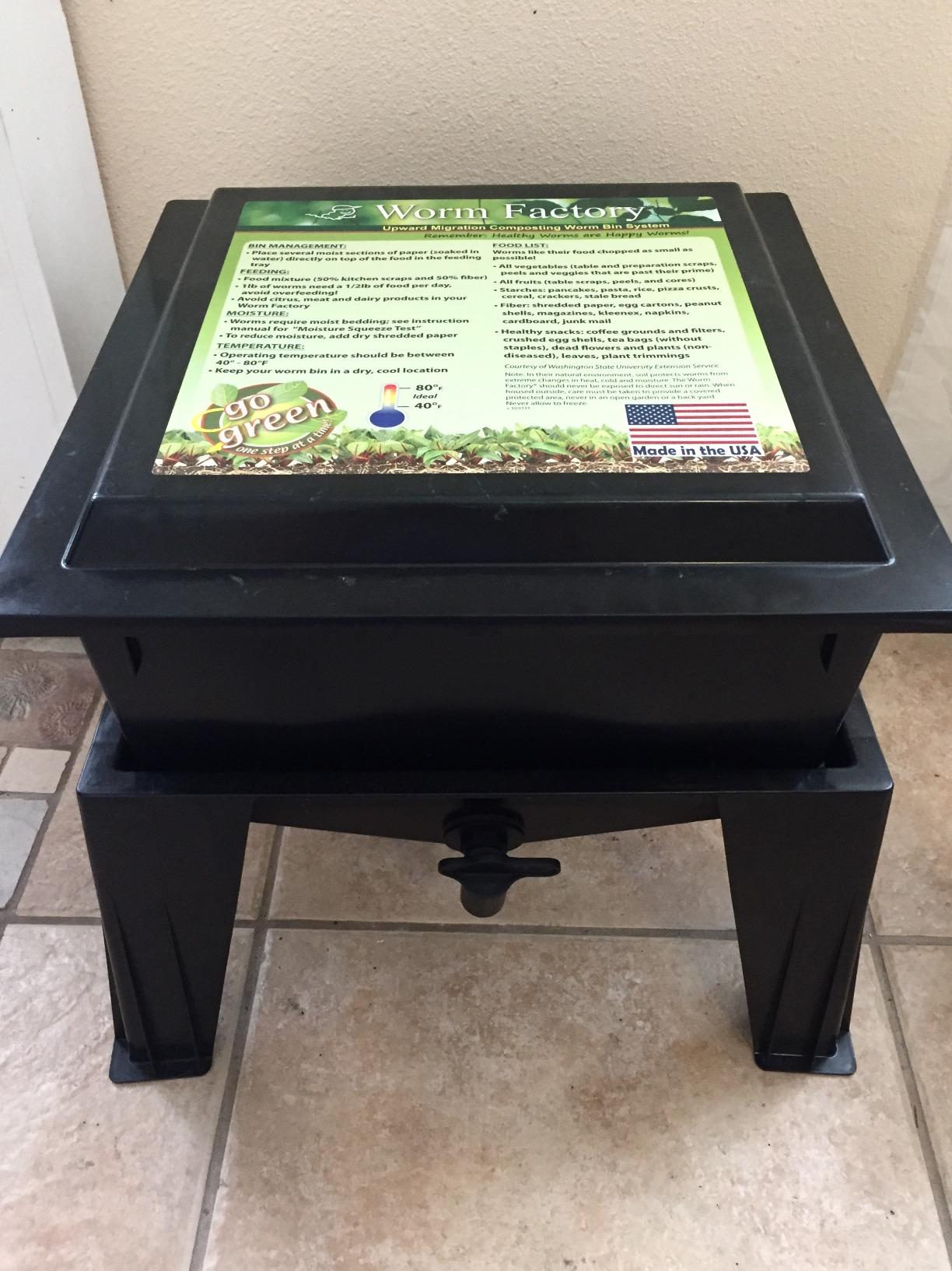 Worm Factory® 360 Black US Made Composting System for Recycling Food Waste at Home – 4 Trays for Efficient Vermicomposting – Durable, Space-Efficient Design, Easy to Assemble, No Odor customer photo 1