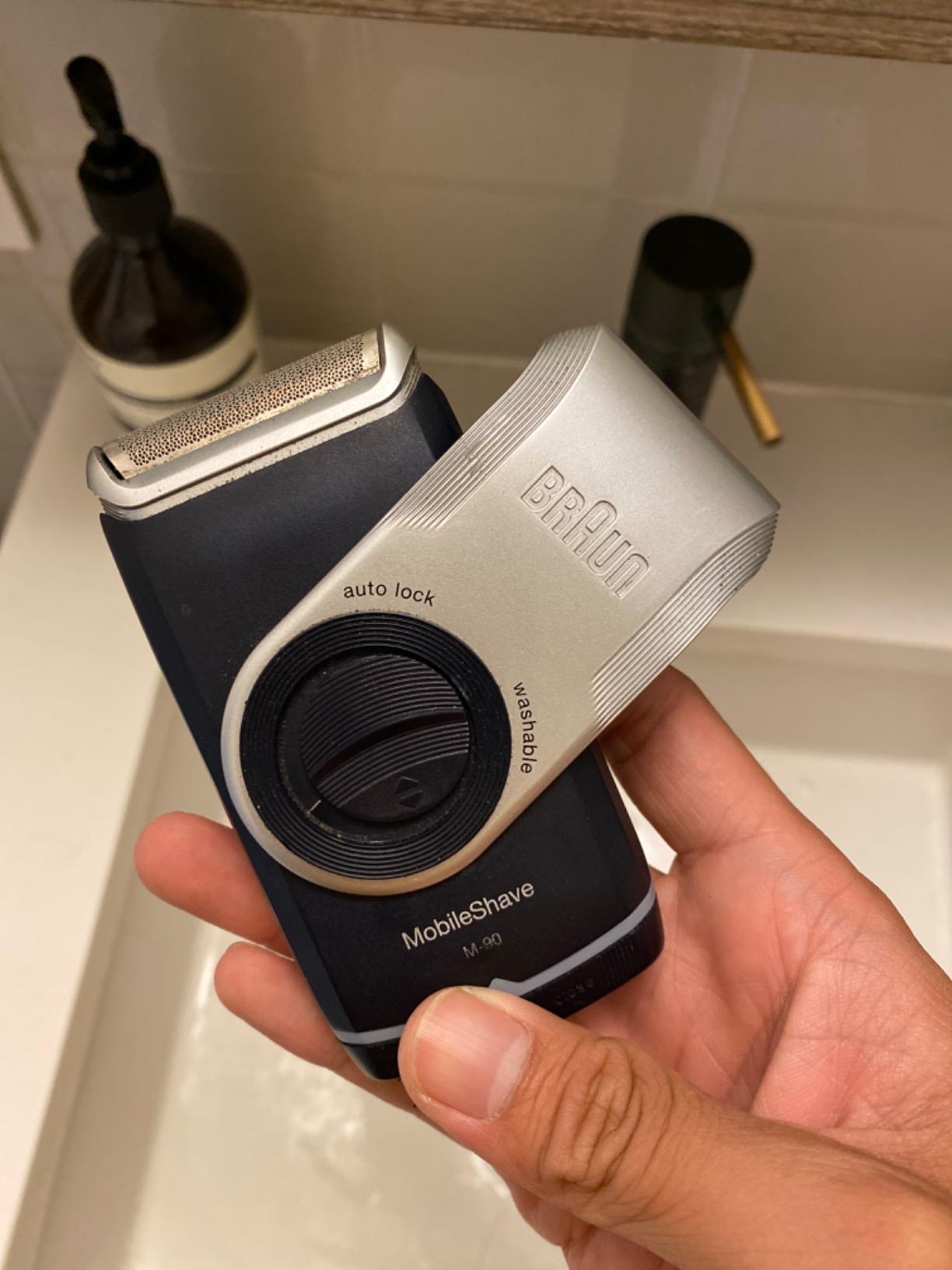 Braun Electric Razor for Men, M90 Mobile Electric Shaver, Precision Trimmer, Washable customer photo 2