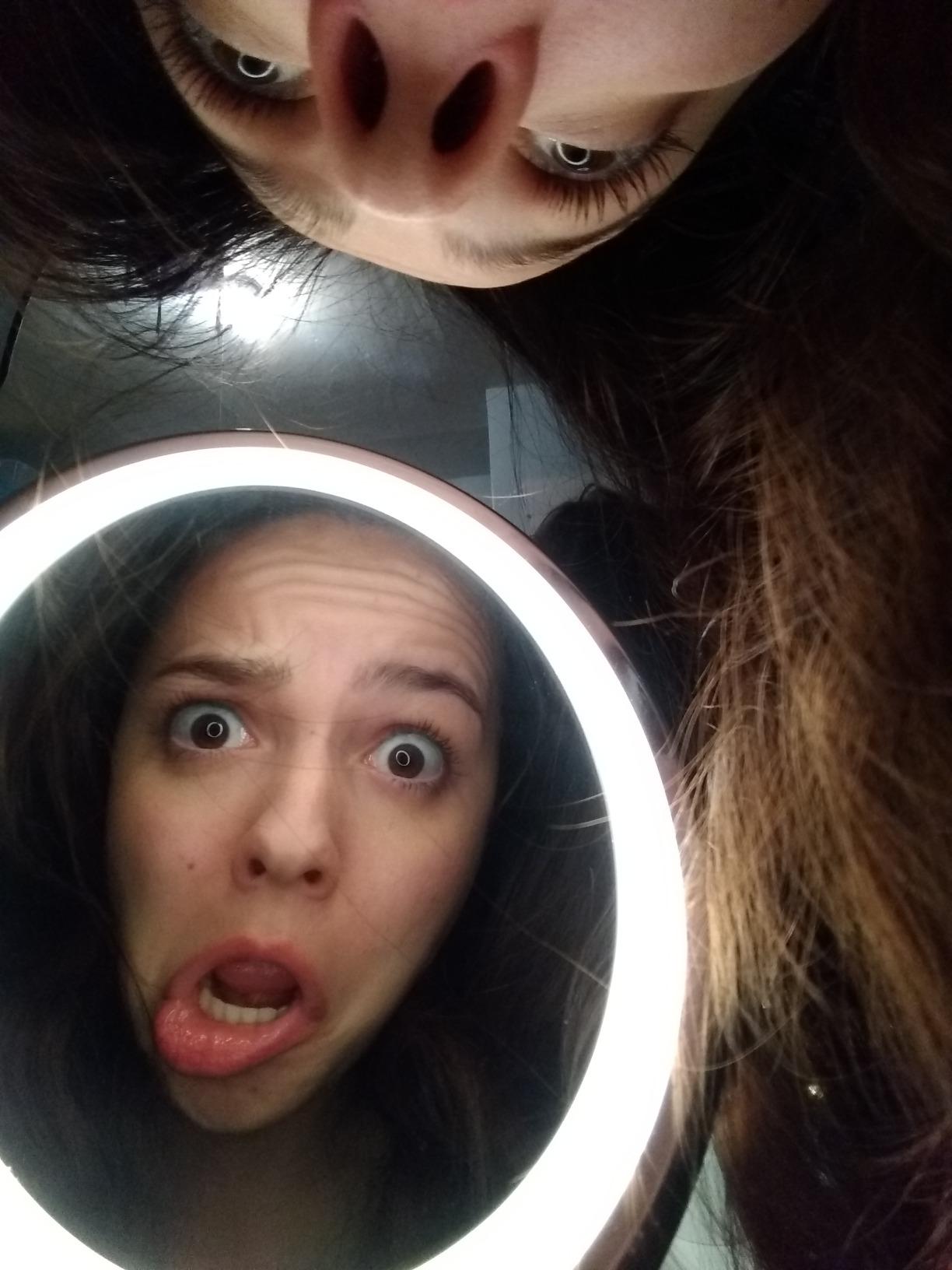 Conair Lighted Makeup Mirror, LED Vanity Mirror, 1X/7X Magnifying Mirror, Double Sided, Corded in Polished Chrome customer photo 2