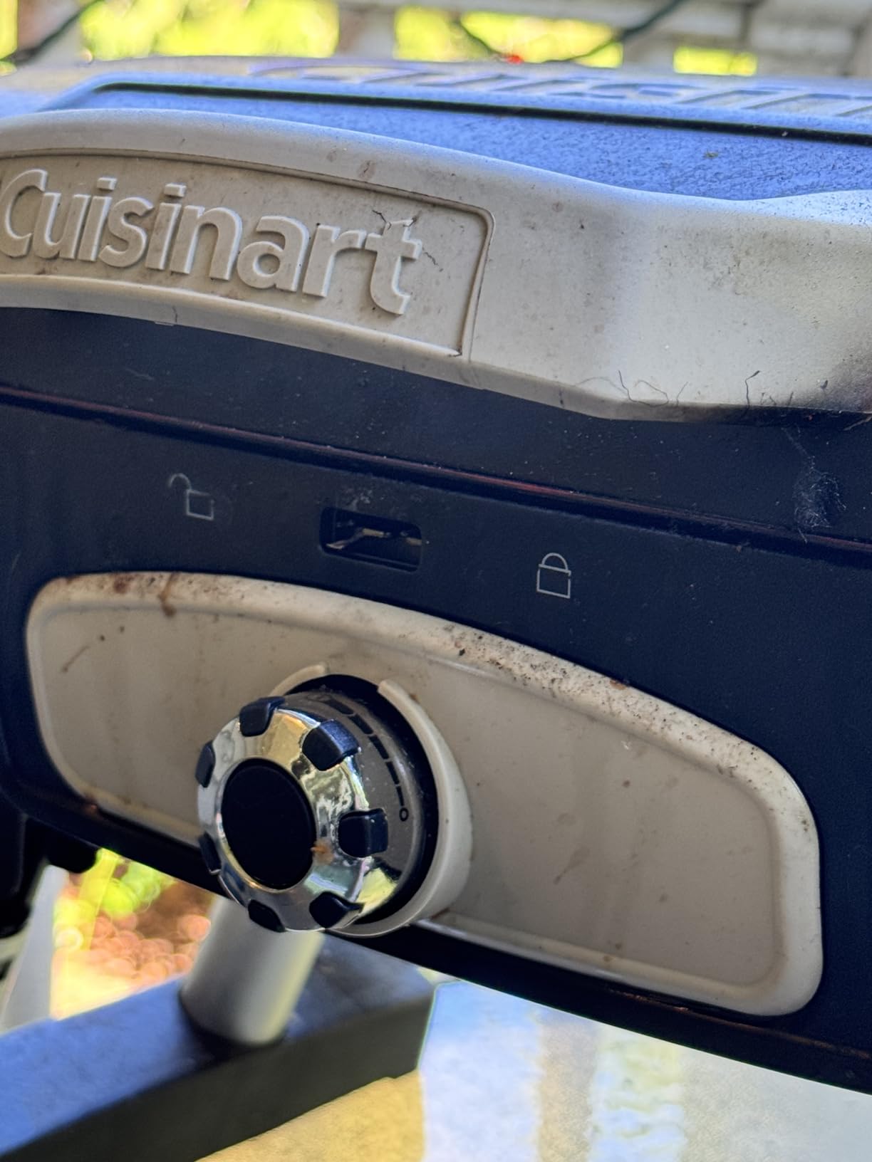 Cuisinart Petite Gourmet Portable Gas Grill, Compact Portable Grill Propane, 150 Sq. In. Cooking Surface, 5,500 BTU Burner Small Gas Grills for Camping, BBQ, Folding Legs and Carry Handles, Red customer photo 1