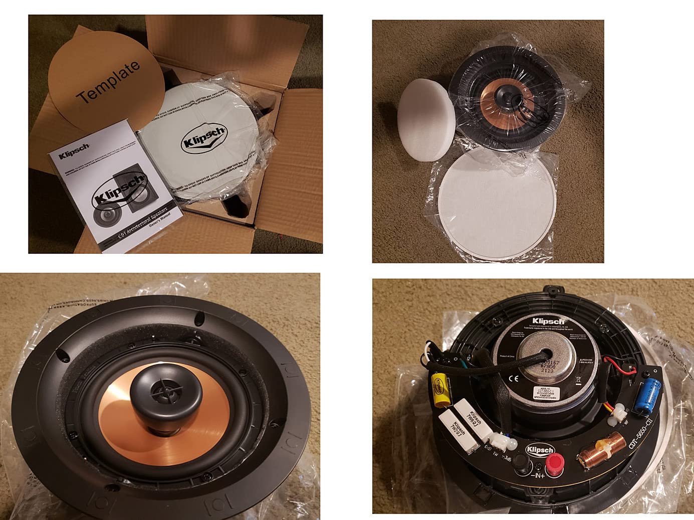 Klipsch CDT-5650-C II In-Ceiling Speaker - White (Each) customer photo 2