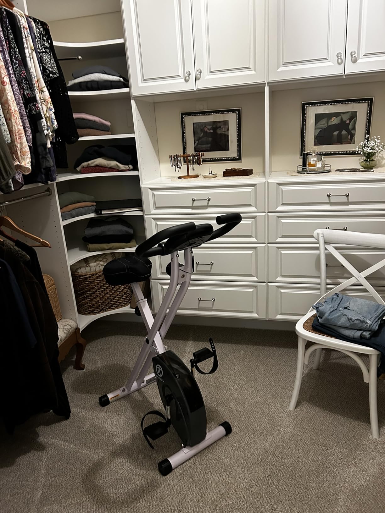 Marcy Foldable Upright Exercise Bike with Adjustable Resistance for Cardio Workout & Strength Training - Multiple Styles Available customer photo 2