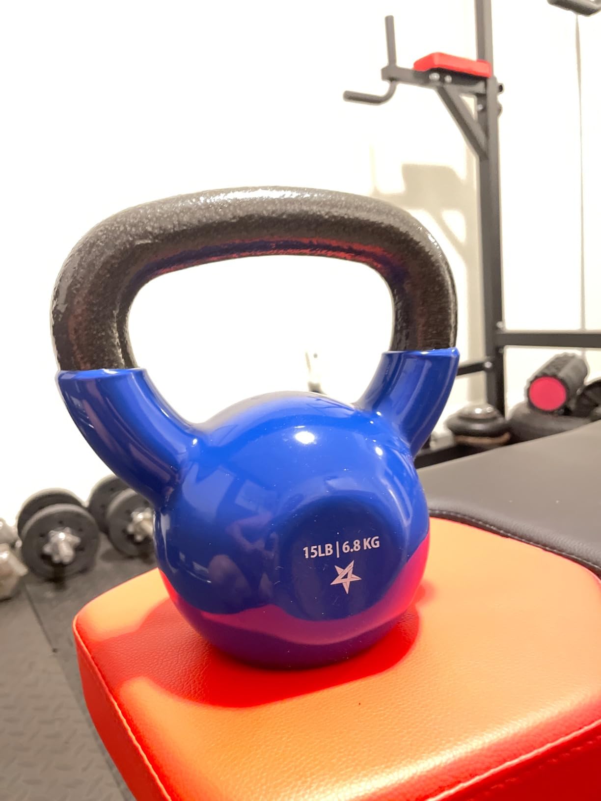 Yes4All Kettlebell, 5-100 LB Vinyl Coated Cast Iron Strength Training Kettlebells for Home Gym Exercises, Fitness, Full Body Workout Equipment, Push Ups, and Grip Strength customer photo 1