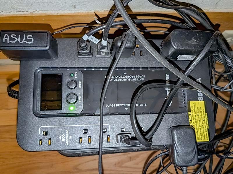 CyberPower EC850LCD Ecologic UPS Battery Backup and Surge Protector | 850VA/510W, 12 Outlets, ECO Mode, Compact, UL Certified customer photo 1