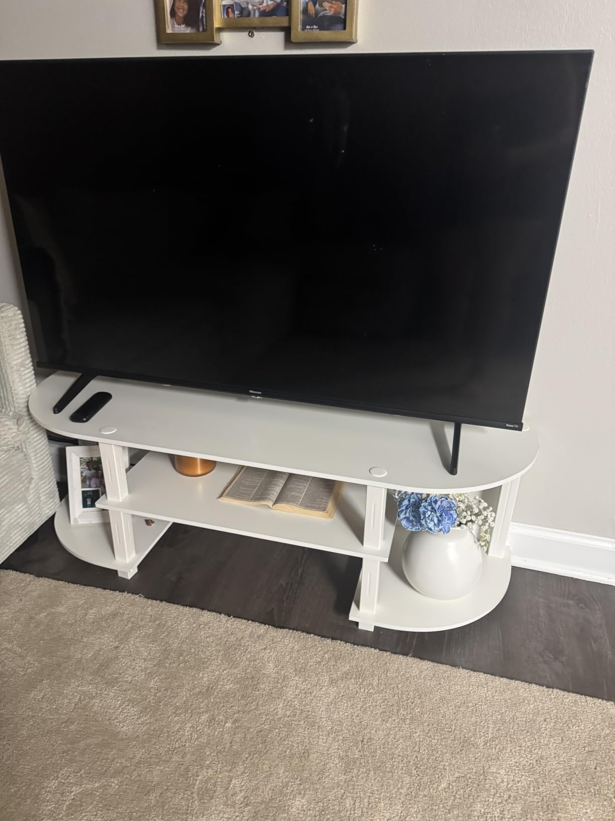 Furinno Turn-S-Tube Wide TV Entertainment Center, Espresso/Black customer photo 1