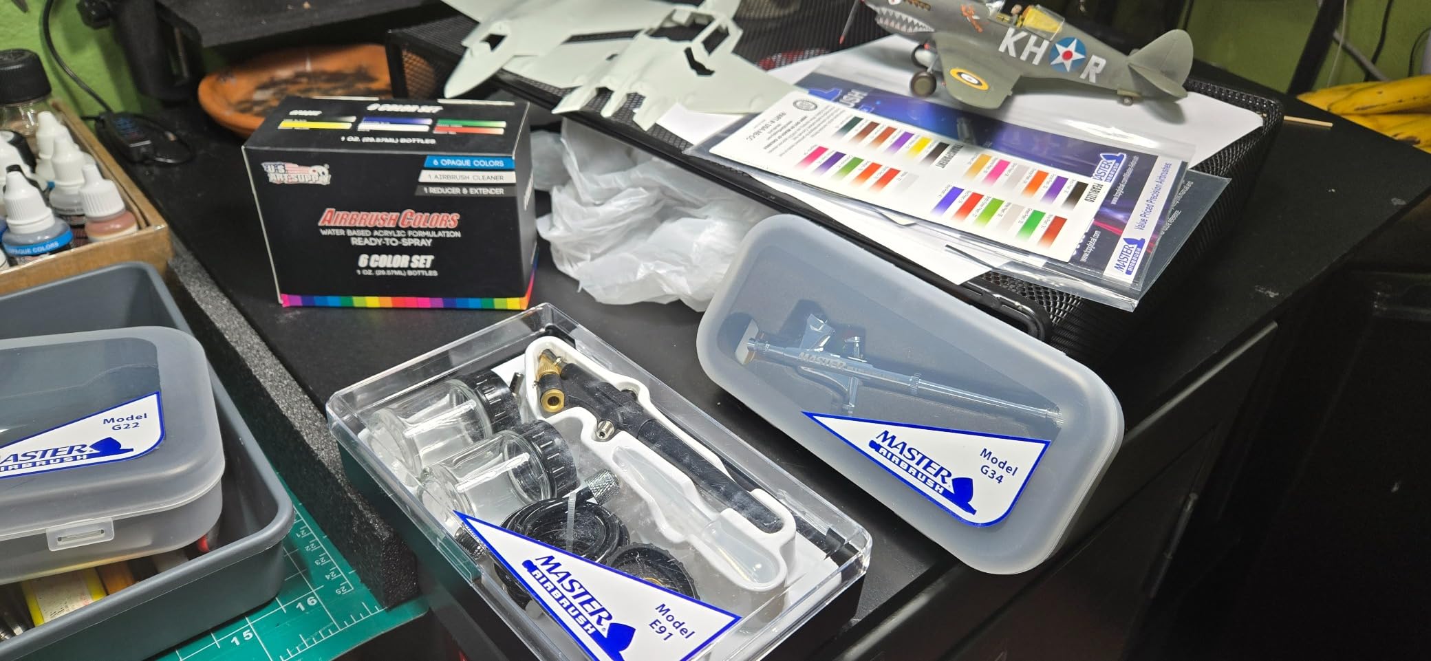 Master Airbrush Cool Runner II Air Brush Kit with Air Compressor Dual Fan customer photo 2
