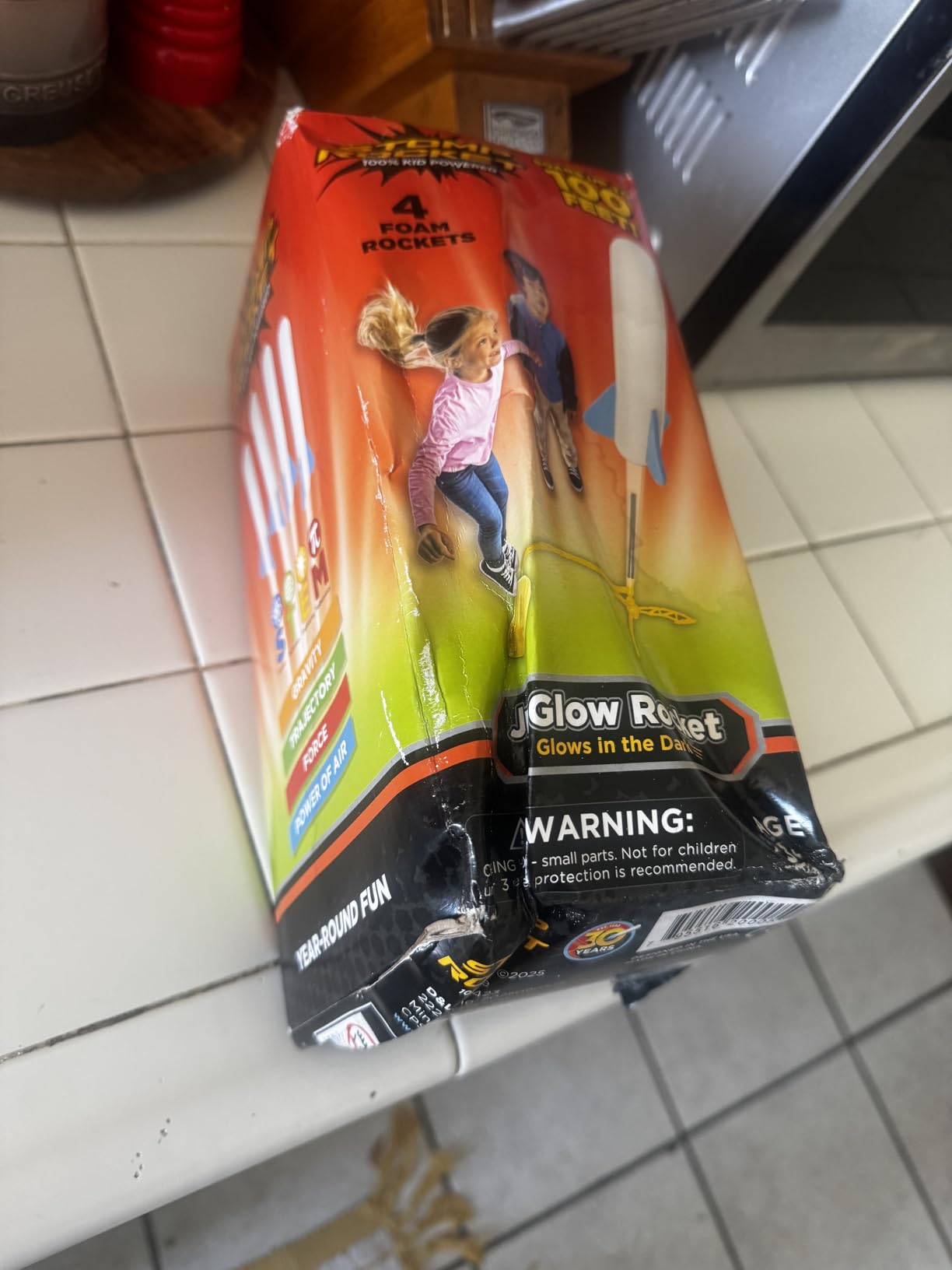 Stomp Rocket Jr Multi-Color Rocket Launcher for Kids, 8 Rockets customer photo 2