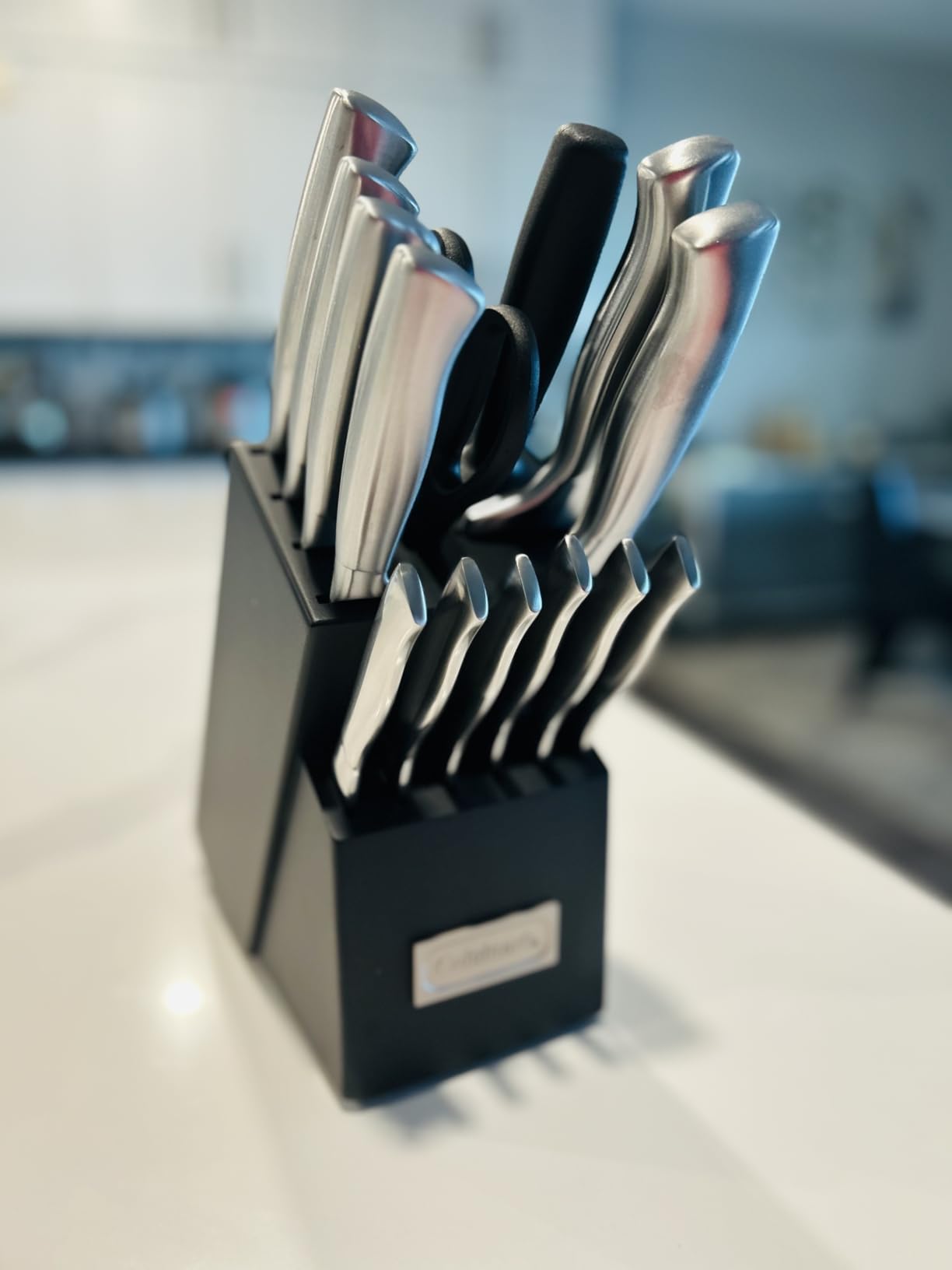 Cuisinart 15-Piece Stainless Steel Hollow Handle Block Set, C77SS-15PK | Kitchen knife set with high-carbon stainless steel blades, sharpening steel, household shears & wooden block, C77SS-15PK customer photo 1