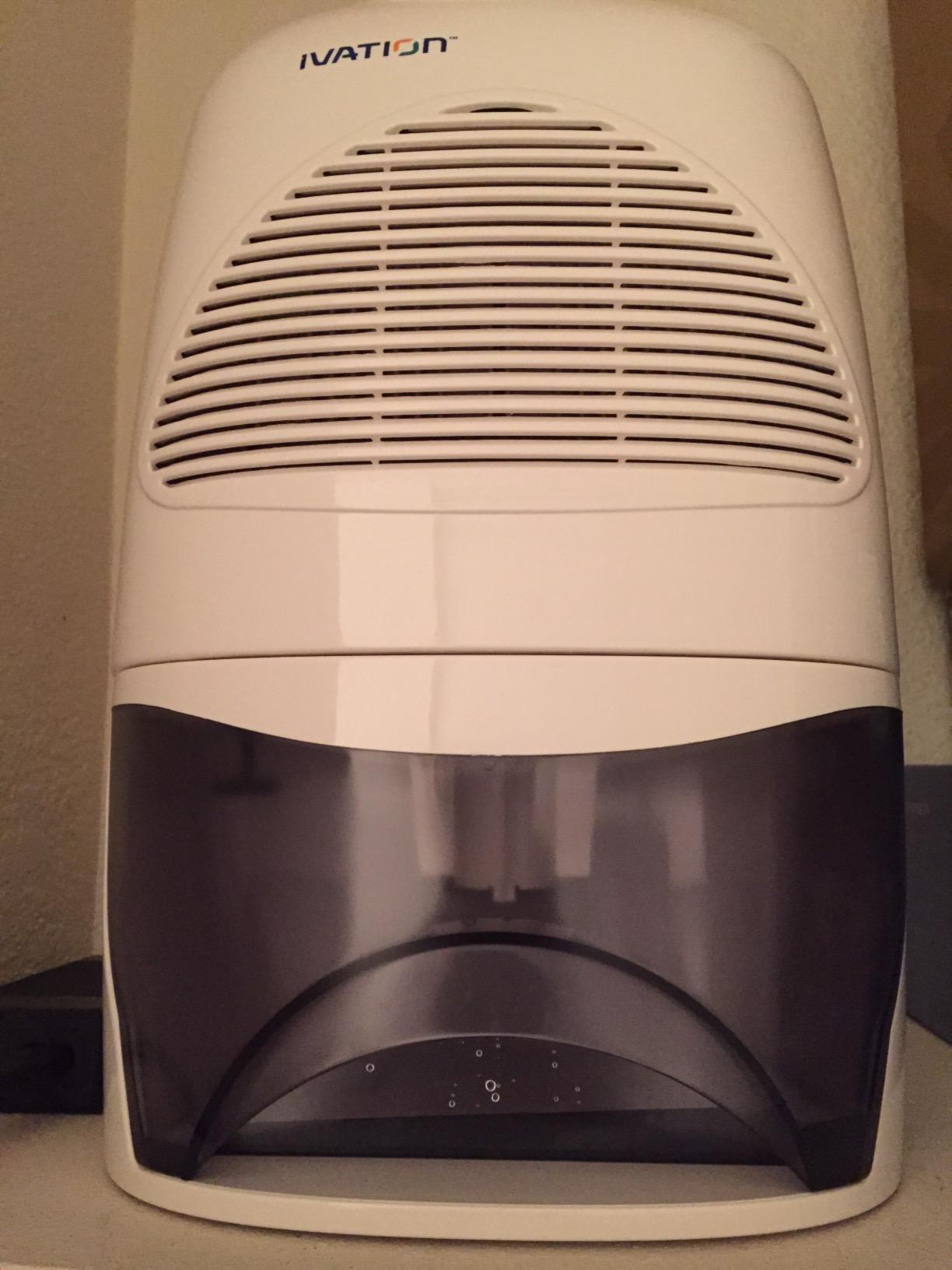 Ivation IVADM35 Powerful Mid-Size Thermo-Electric Dehumidifier - Quietly Gathers Up to 20 Ounces of Water Per Day - for Bath Room, Basement, Attic, Boats, Rv Ect - for Spaces Up to 2,200 Cubic Feet customer photo 1